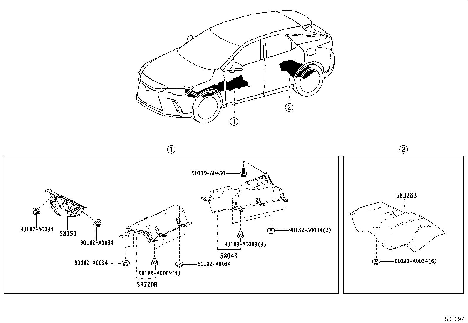 58720-0E121 Toyota Reference Part product image