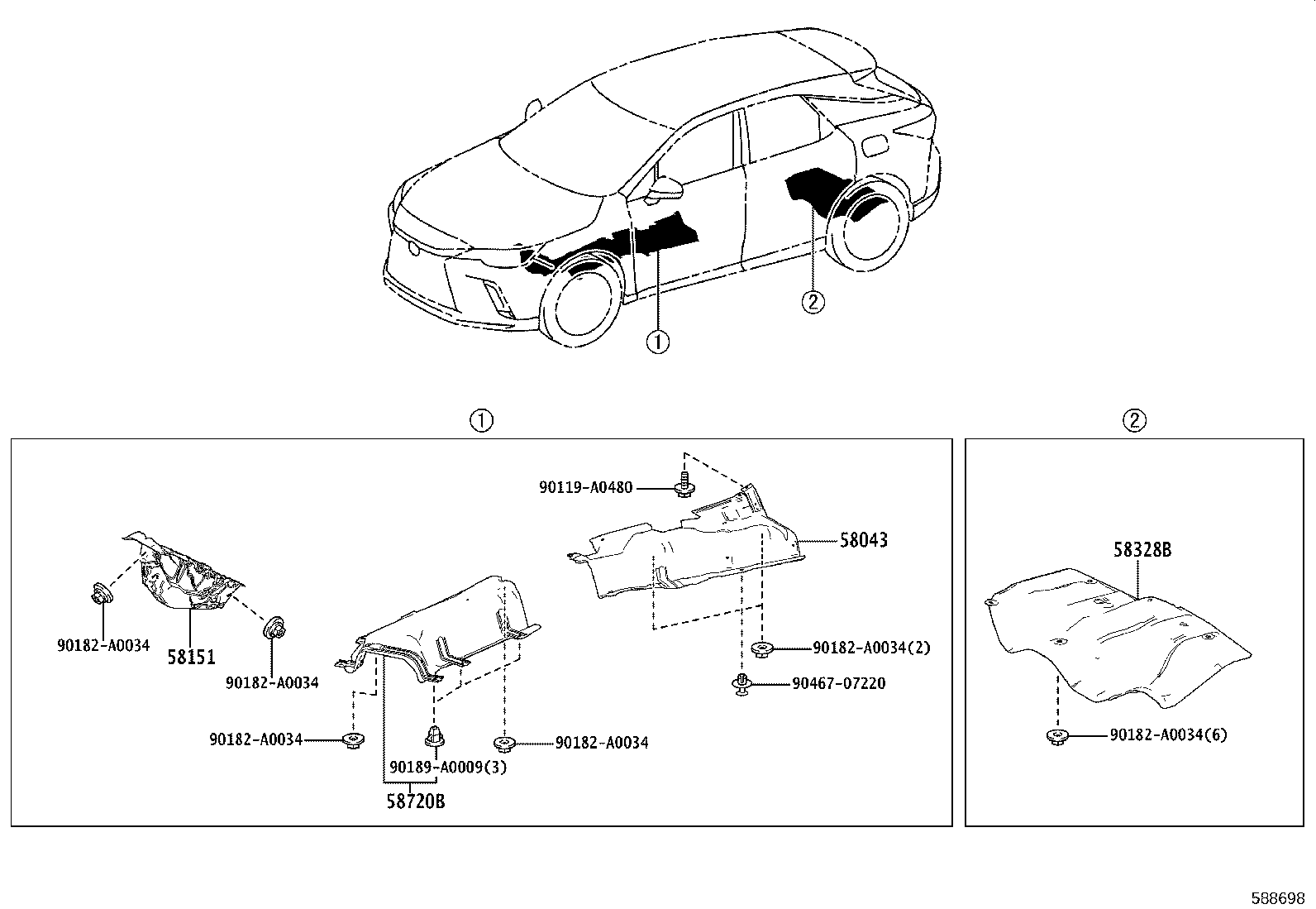 58720-0E121 Toyota Reference Part product image
