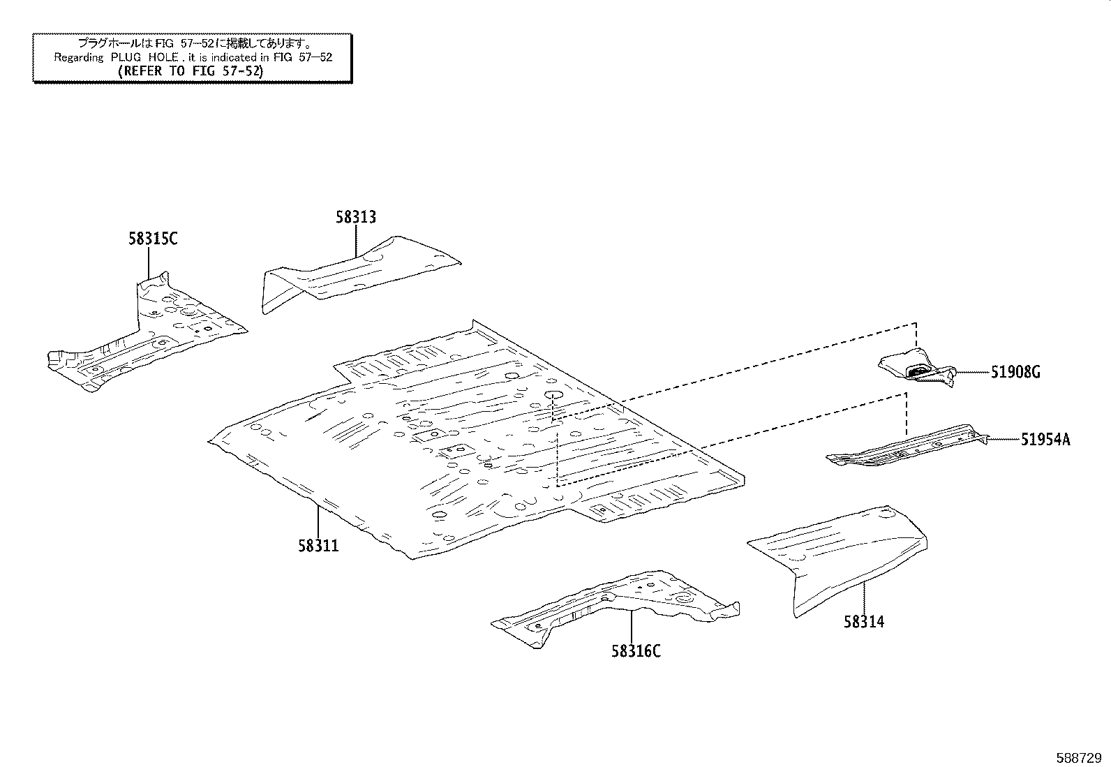 58307-VT010 PANEL SUB-ASSY, BODY LOWER BACK product image