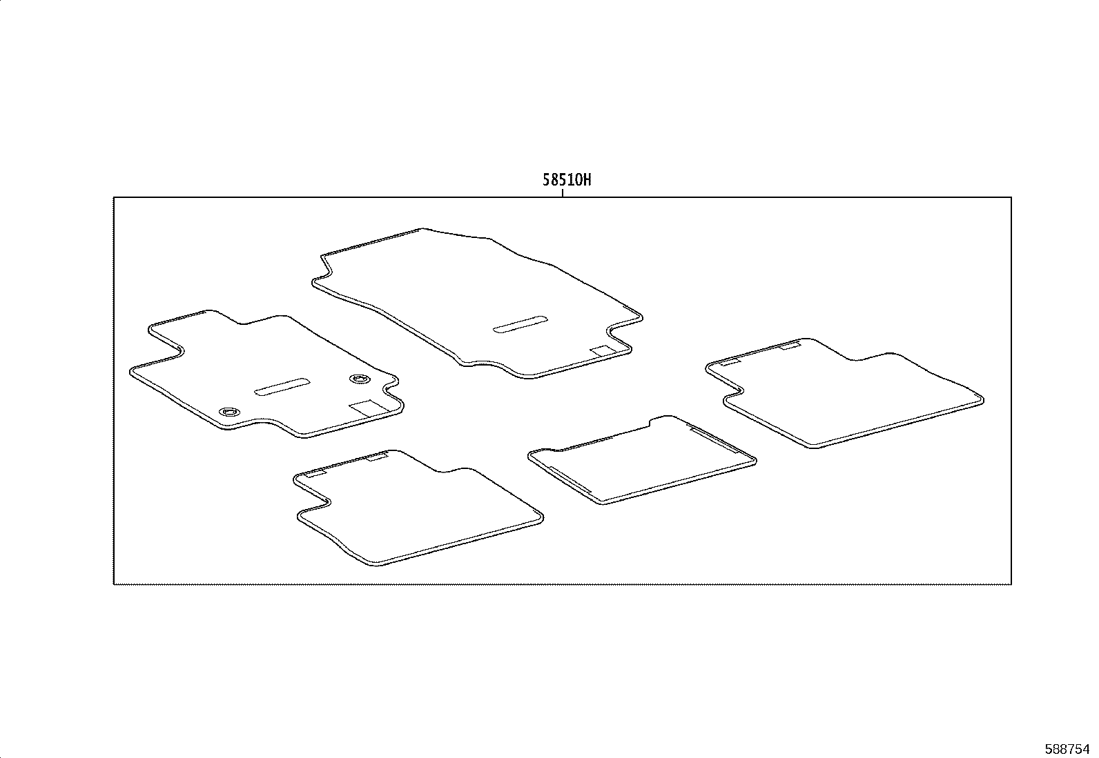 58511-0R150 MAT, FLOOR, NO.1 product image