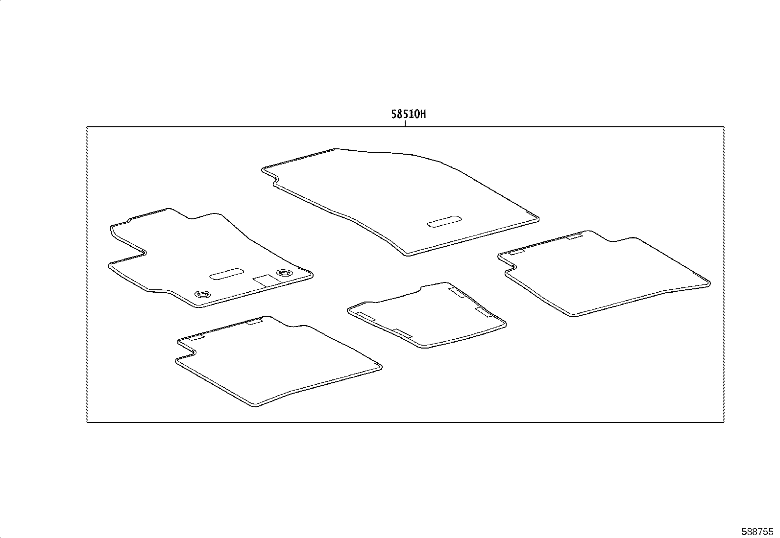 58511-02500 MAT, FLOOR, FRONT product image