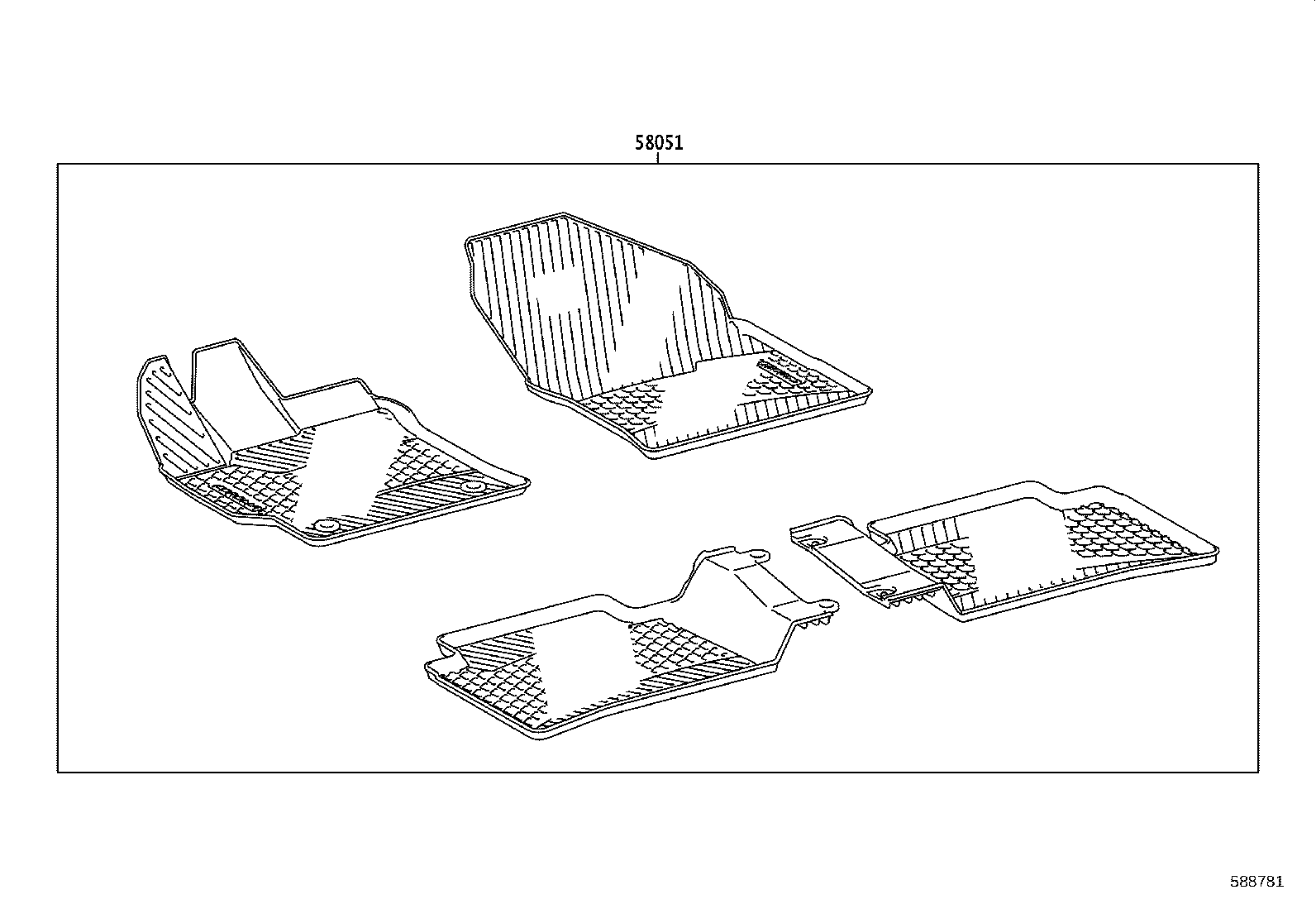 58511-02130 MAT, FLOOR, FRONT product image