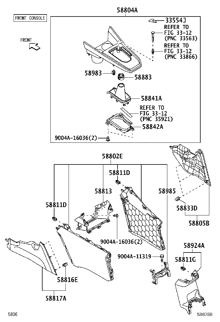 33554-BZ010-C0 COVER, SHIFT LOCK RELEASE BUTTON product image
