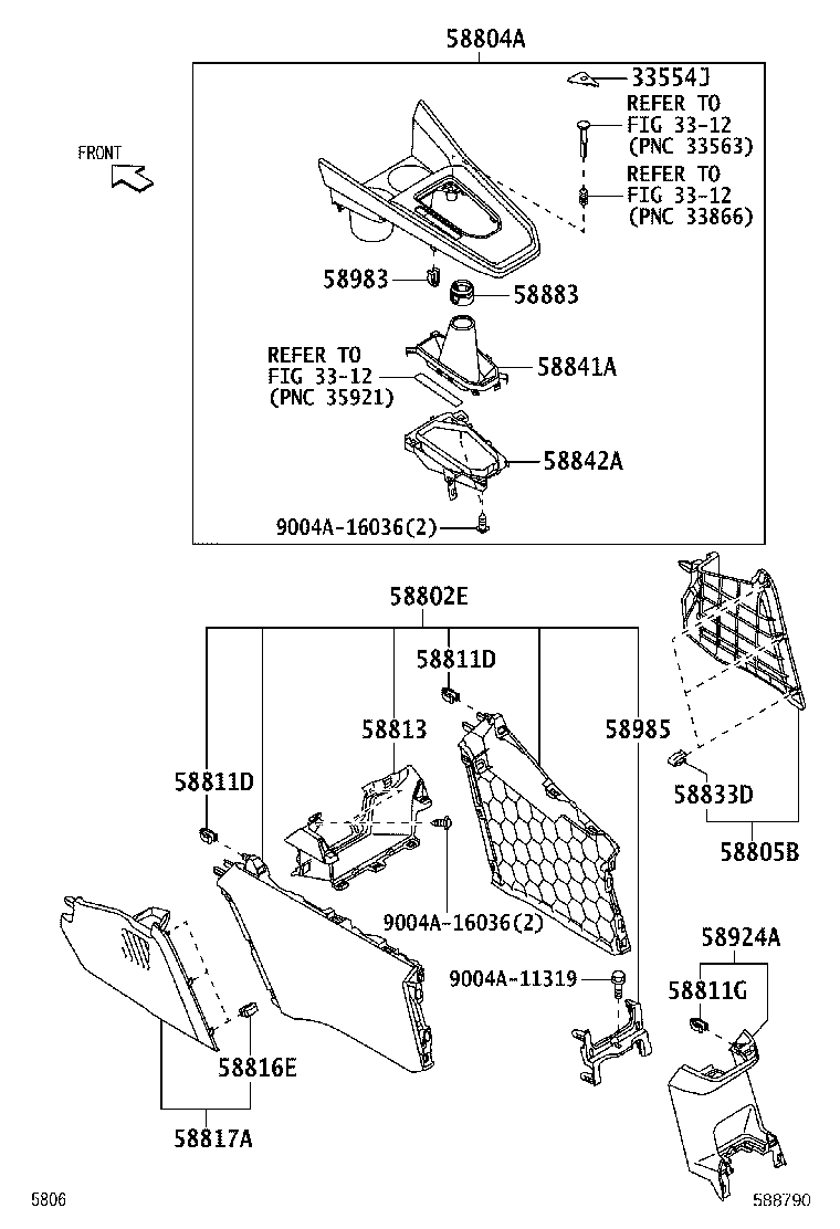33554-BZ010-C0 COVER, SHIFT LOCK RELEASE BUTTON product image