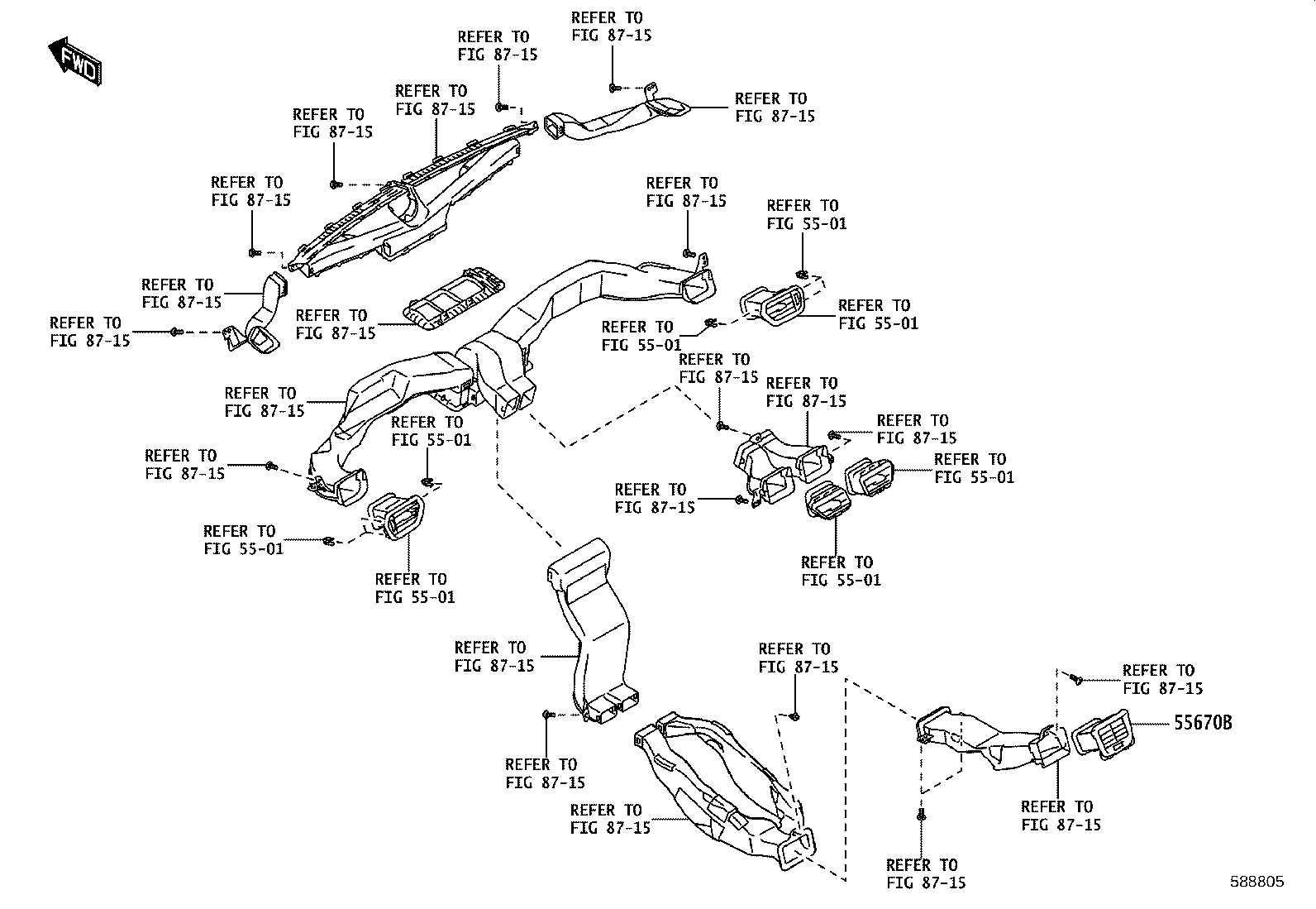 58805-WC004 PANEL SUB-ASSY, CONSOLE, UPPER product image