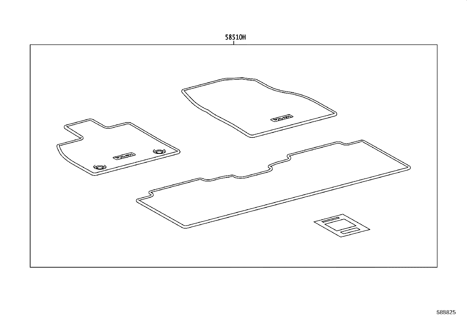55214-0R110 PAD, DASH PANEL INSULATOR, NO.2 product image