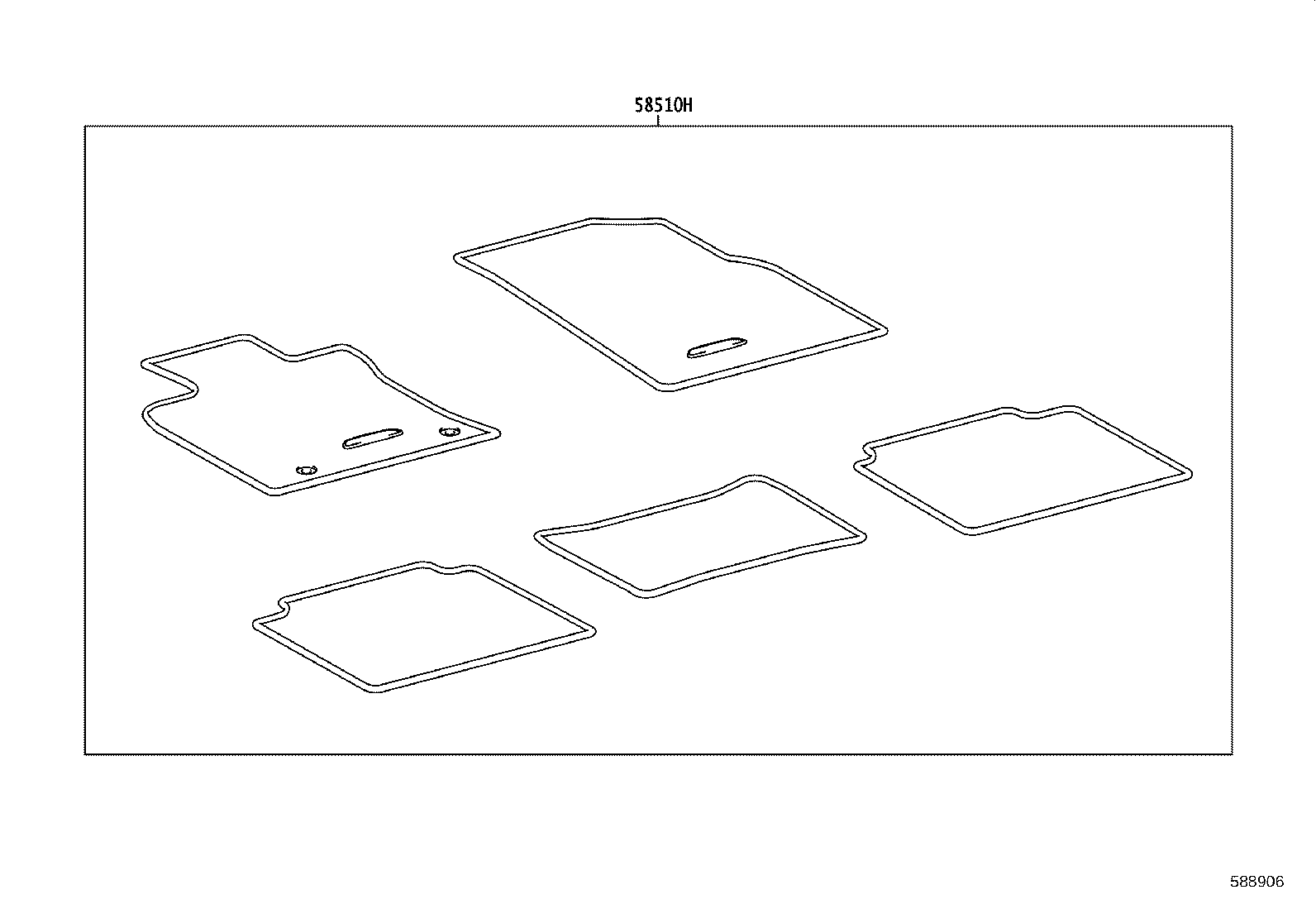 55214-07040 PAD, DASH PANEL INSULATOR, NO.2 product image