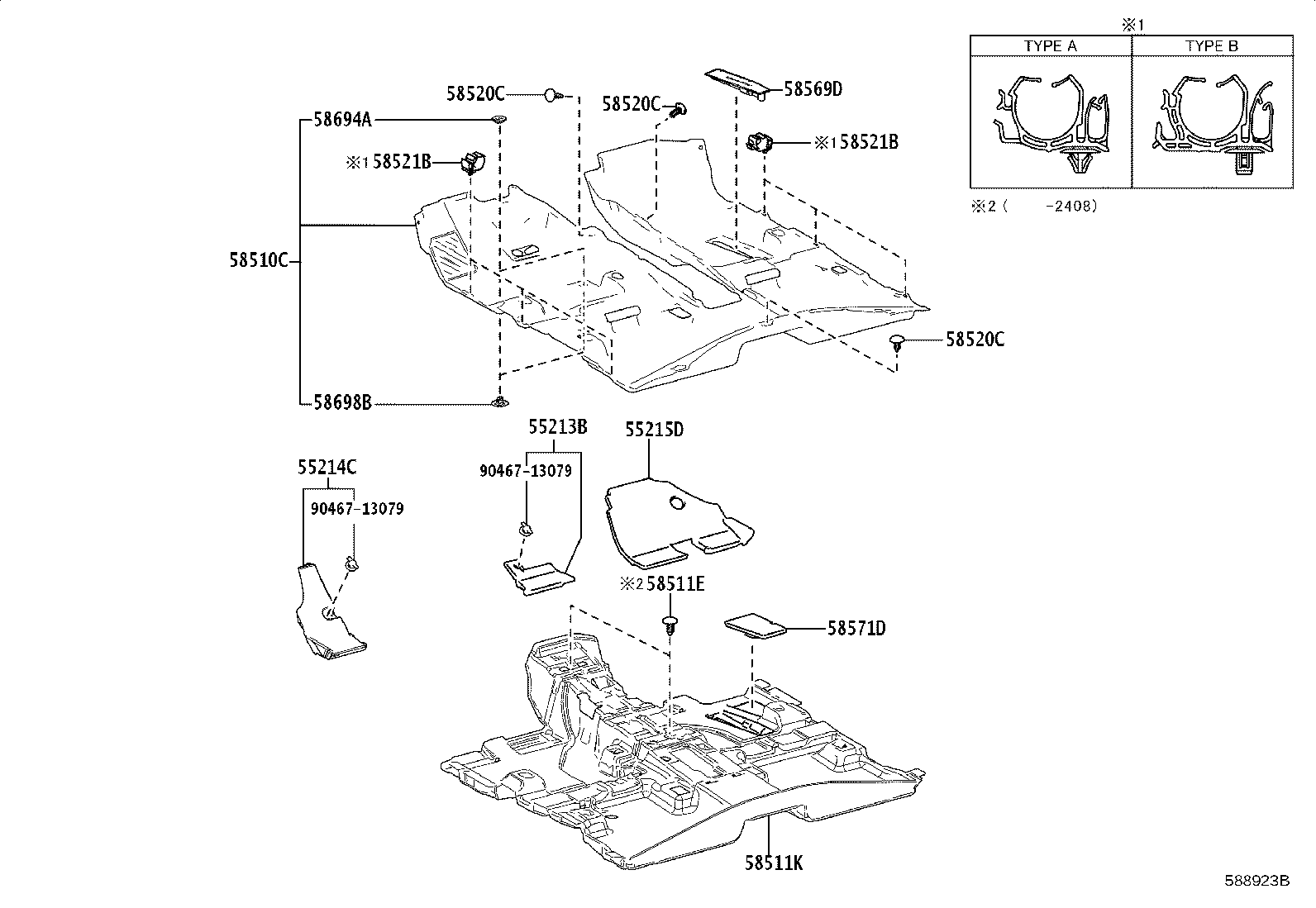 58511-0R050 MAT, FLOOR, NO.1 product image