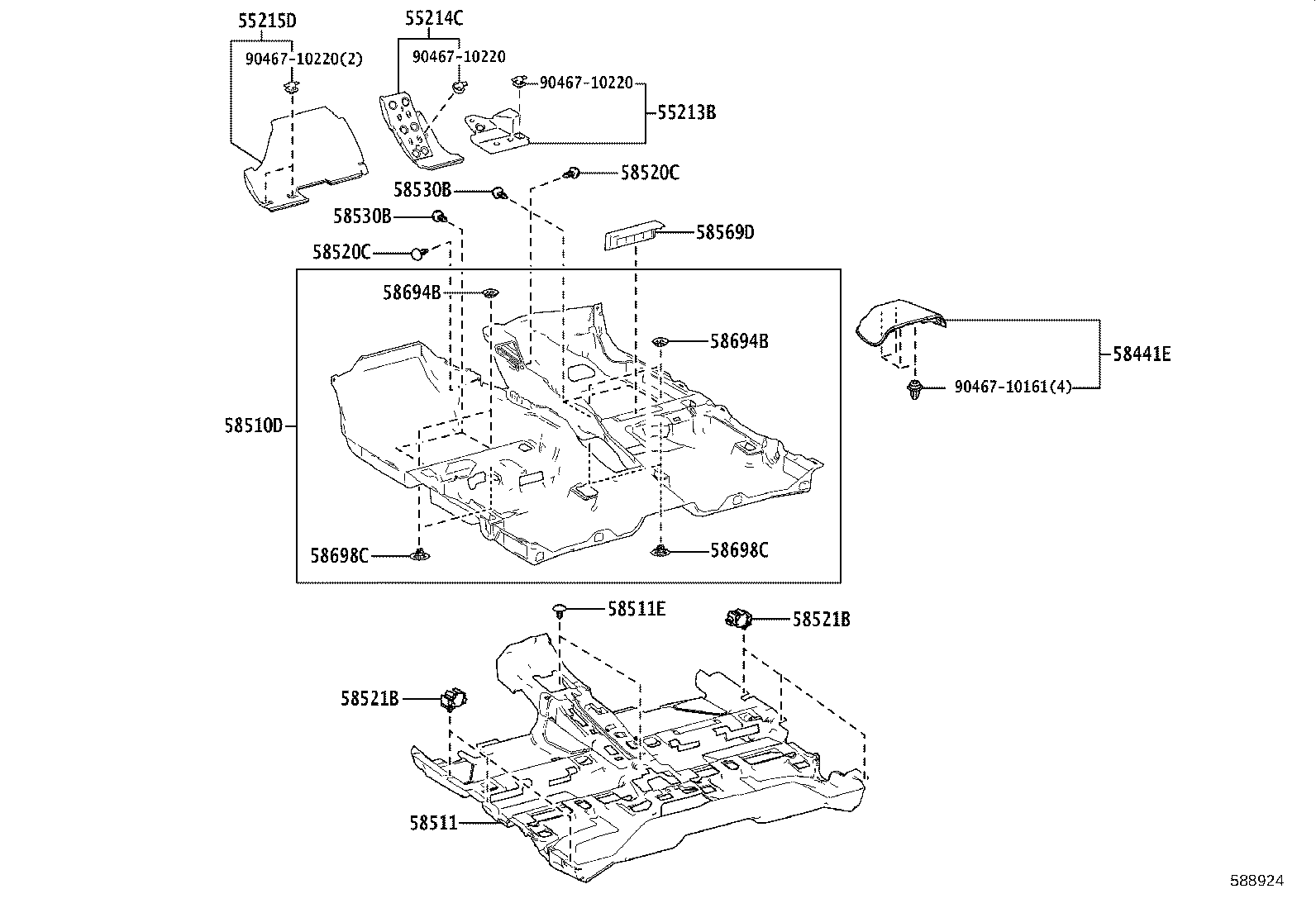 58192-76090 PANEL, FOOTREST, NO.2 product image