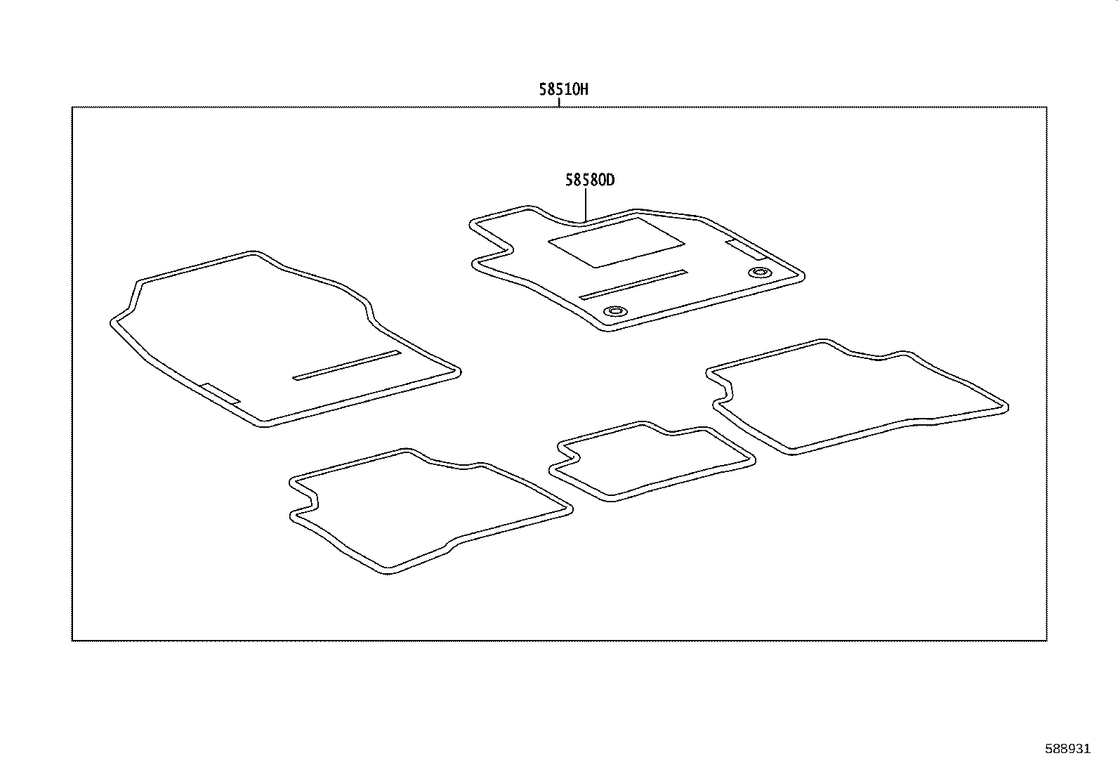 58501-47010 MAT ASSY, FLOOR product image