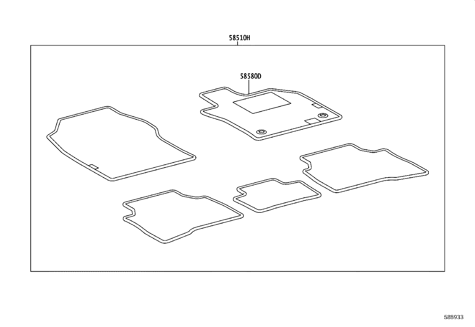 58501-47010 MAT ASSY, FLOOR product image