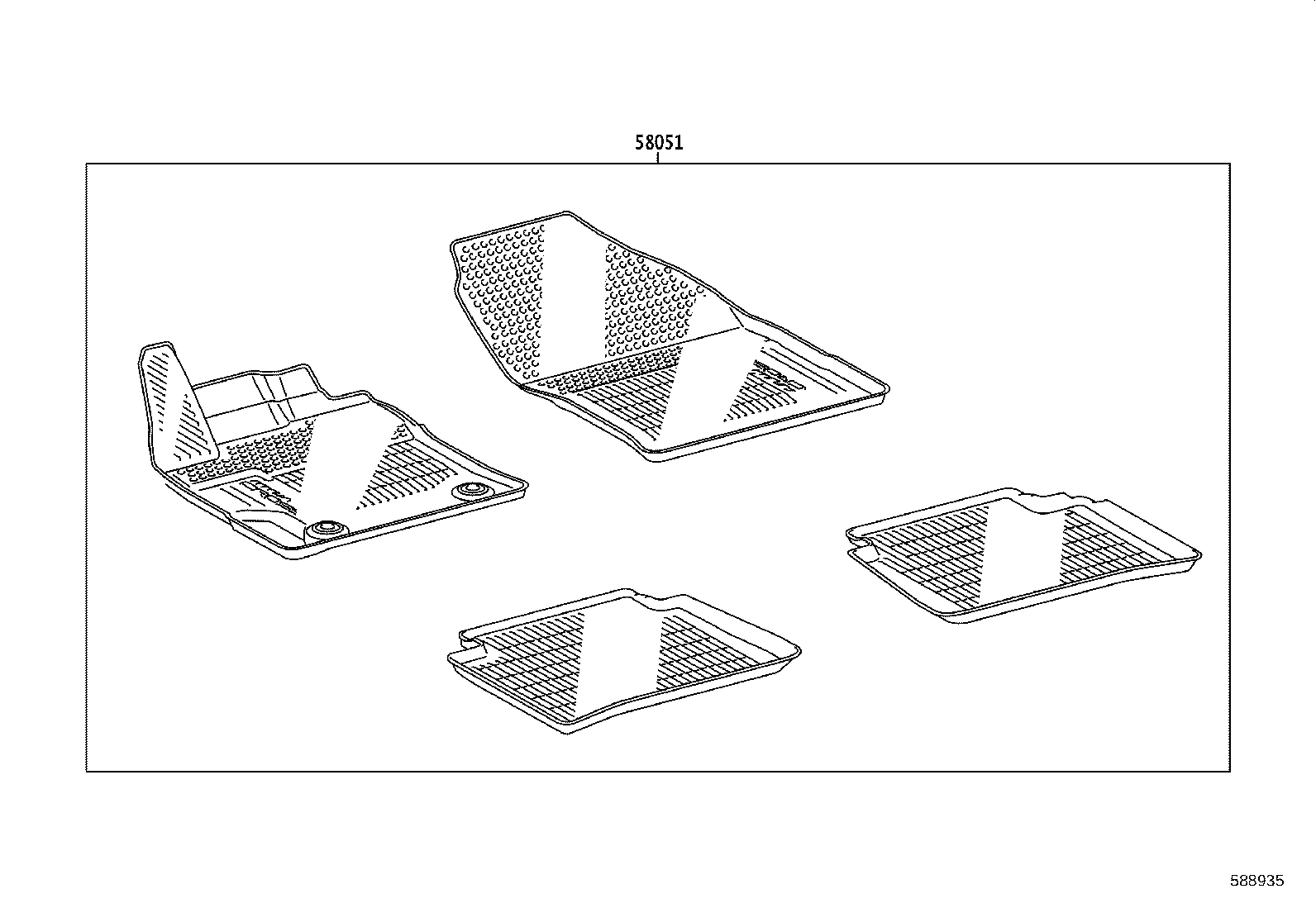 55213-0A030 PAD, DASH PANEL INSULATOR, NO.1 product image