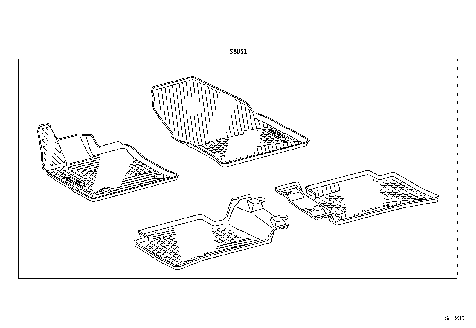 55213-0A030 PAD, DASH PANEL INSULATOR, NO.1 product image