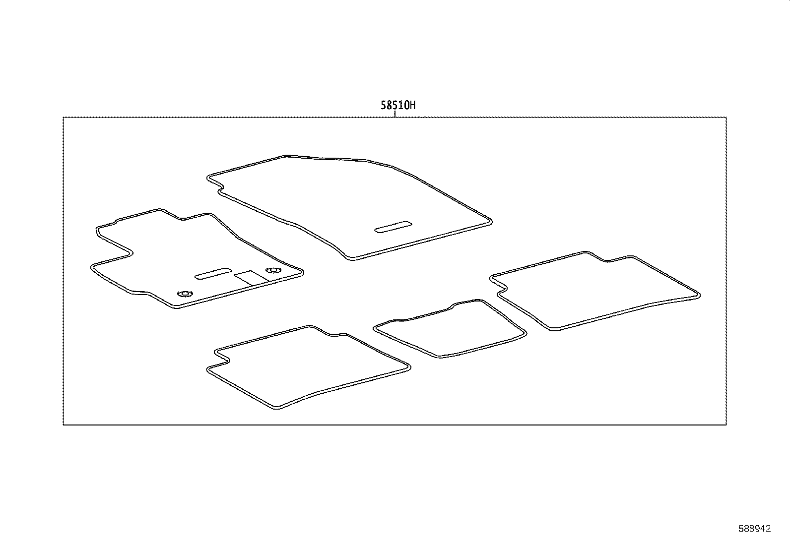 58511-0A080 MAT, FLOOR, FRONT product image