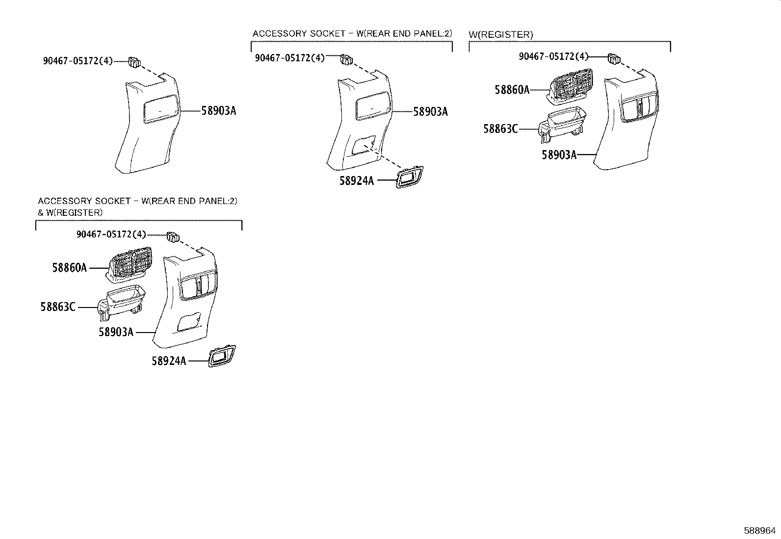 58803-12110 BOX SUB-ASSY, CONSOLE CUP HOLDER product image