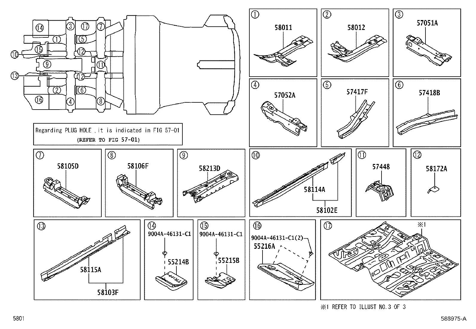 46522-BZ030 PLATE, PARKING BRAKE MOUNTING product image