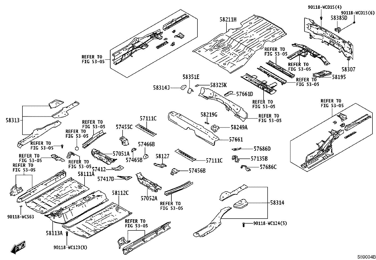 57465-WC002 BRACKET, FRONT SEAT, INNER product image