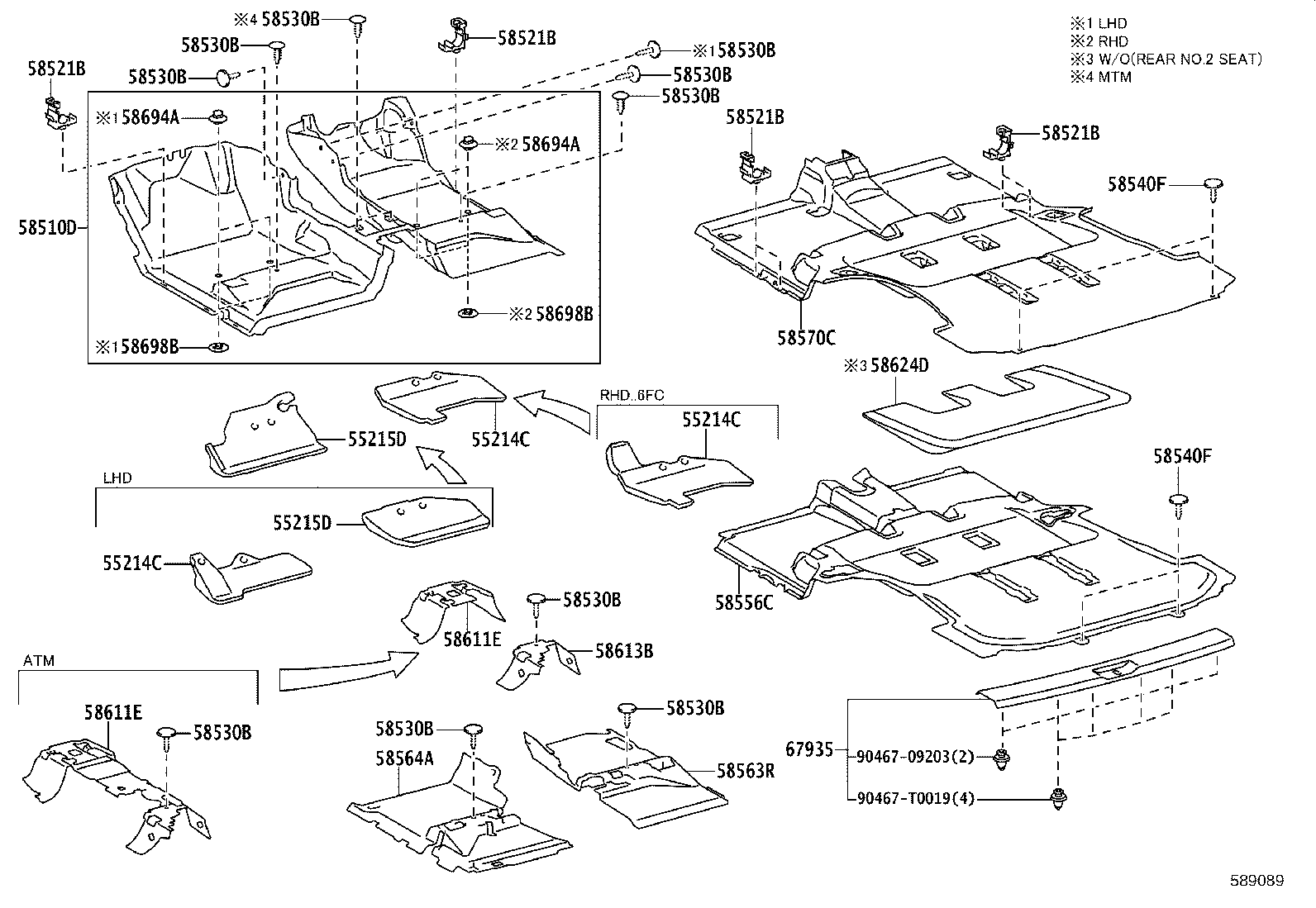 58441-0K030 COVER, BATTERY SERVICE HOLE product image