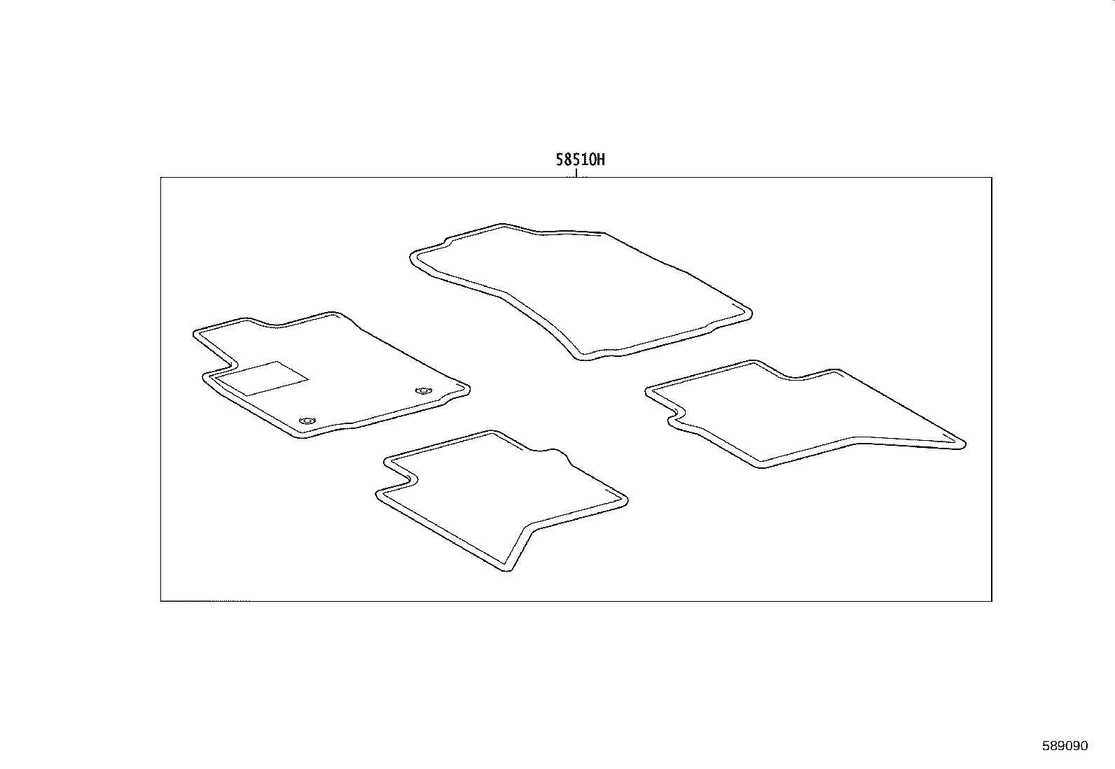 58441-0K030 COVER, BATTERY SERVICE HOLE product image