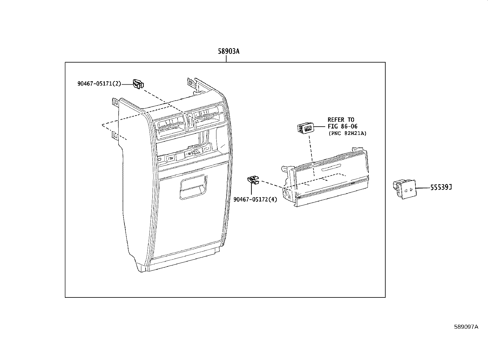 84656-V2170 COVER, SPARE SWITCH HOLE product image