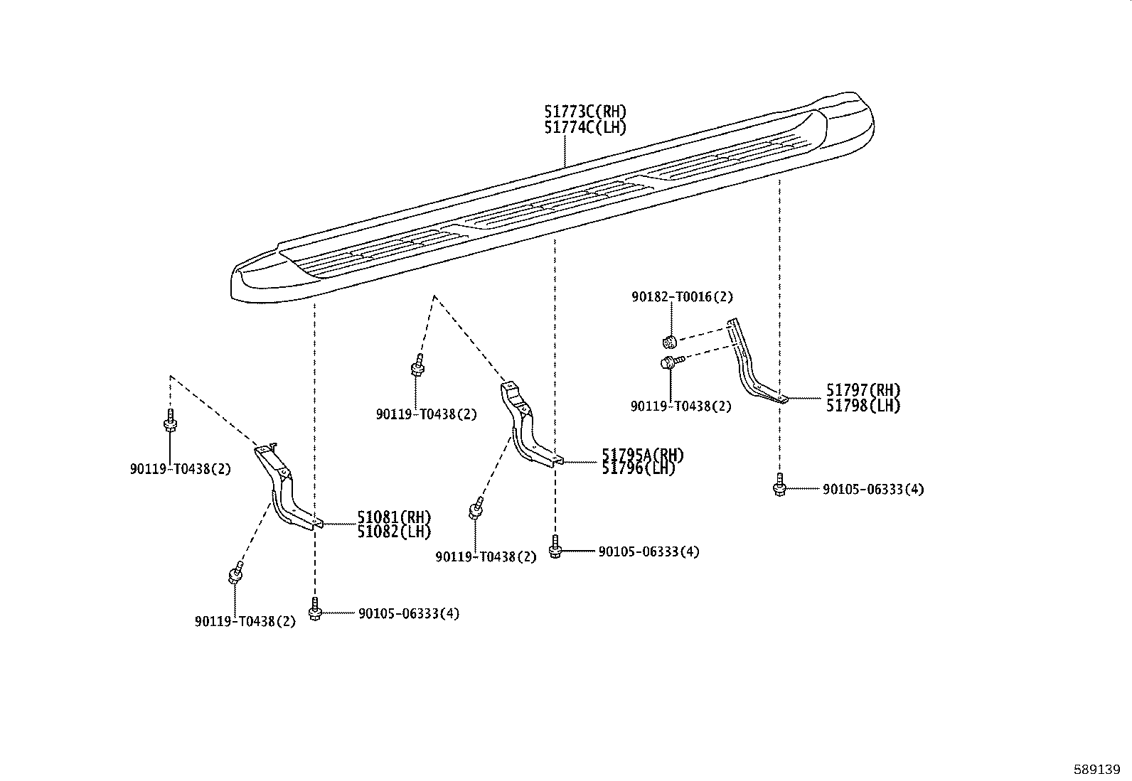58173-KK010 BRACKET, COMPUTER MOUNTING, NO.4 product image