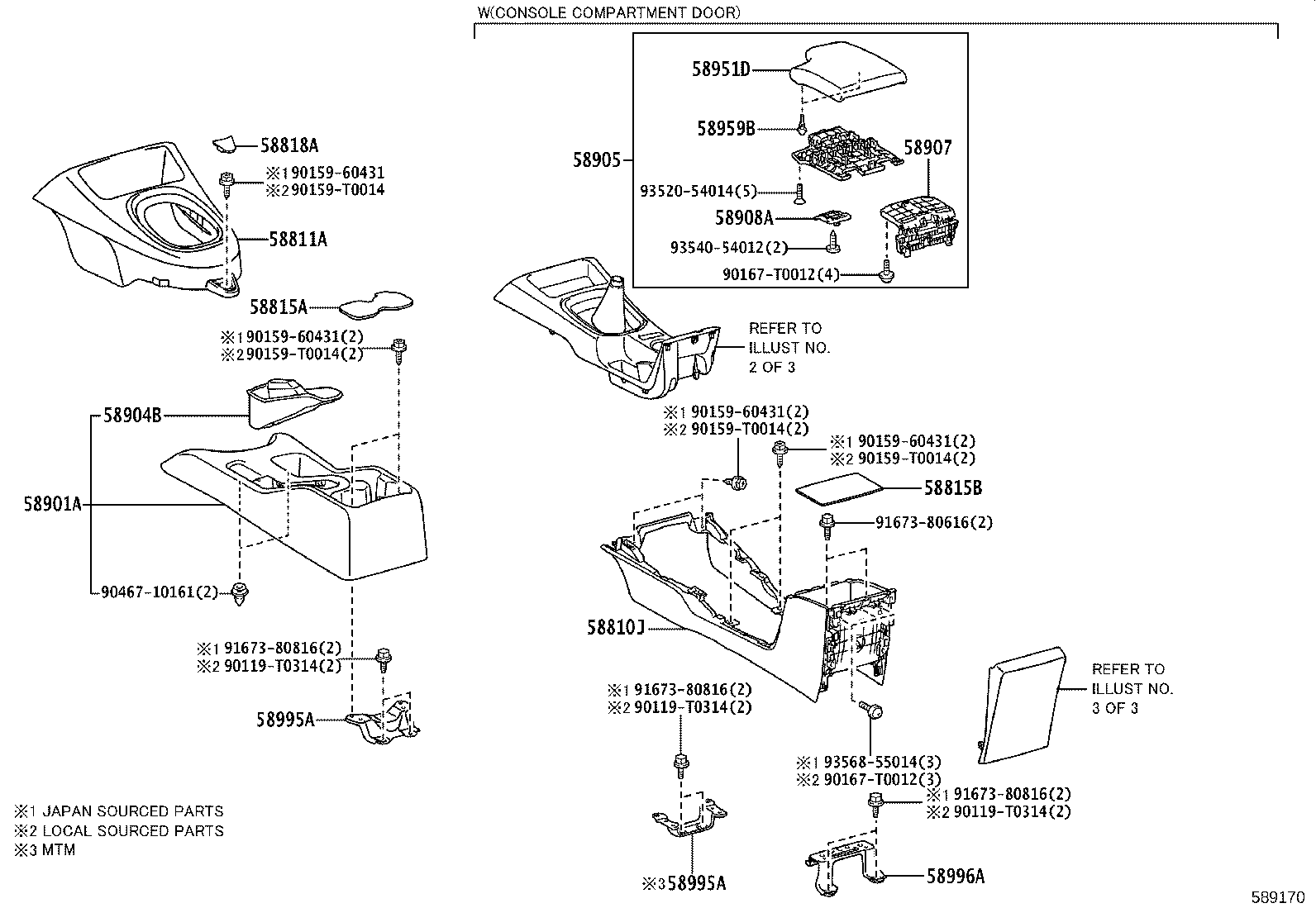 58862-YP010 DUCT, CONSOLE BOX, NO.2 product image