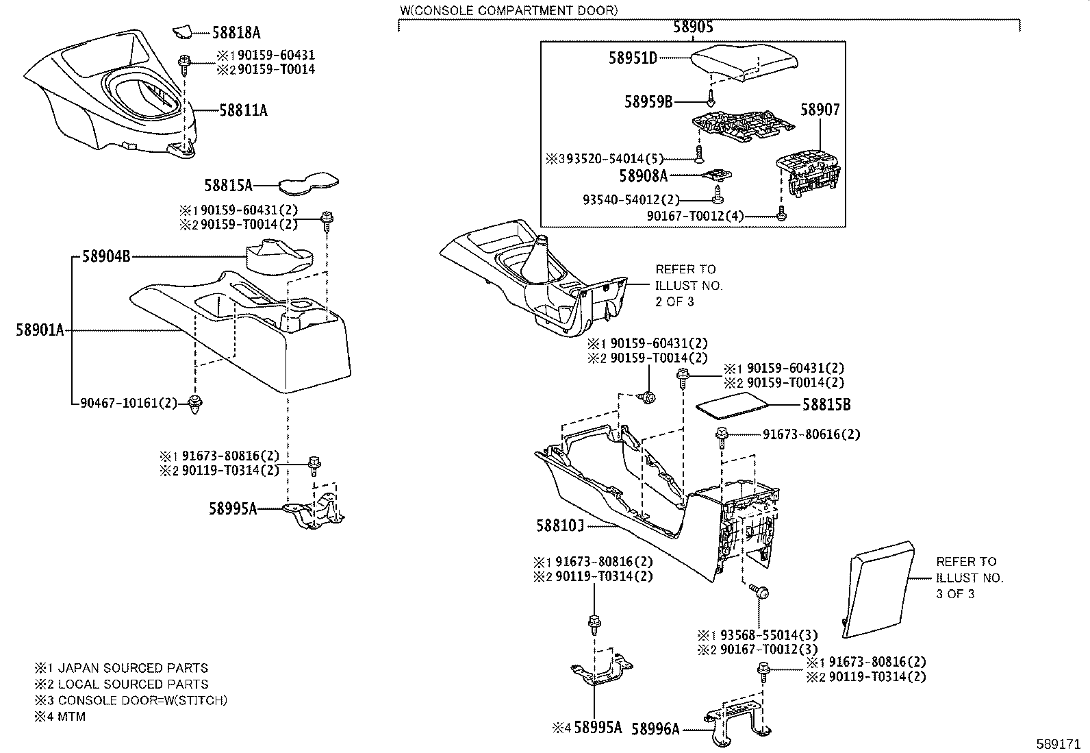 58862-YP010 DUCT, CONSOLE BOX, NO.2 product image