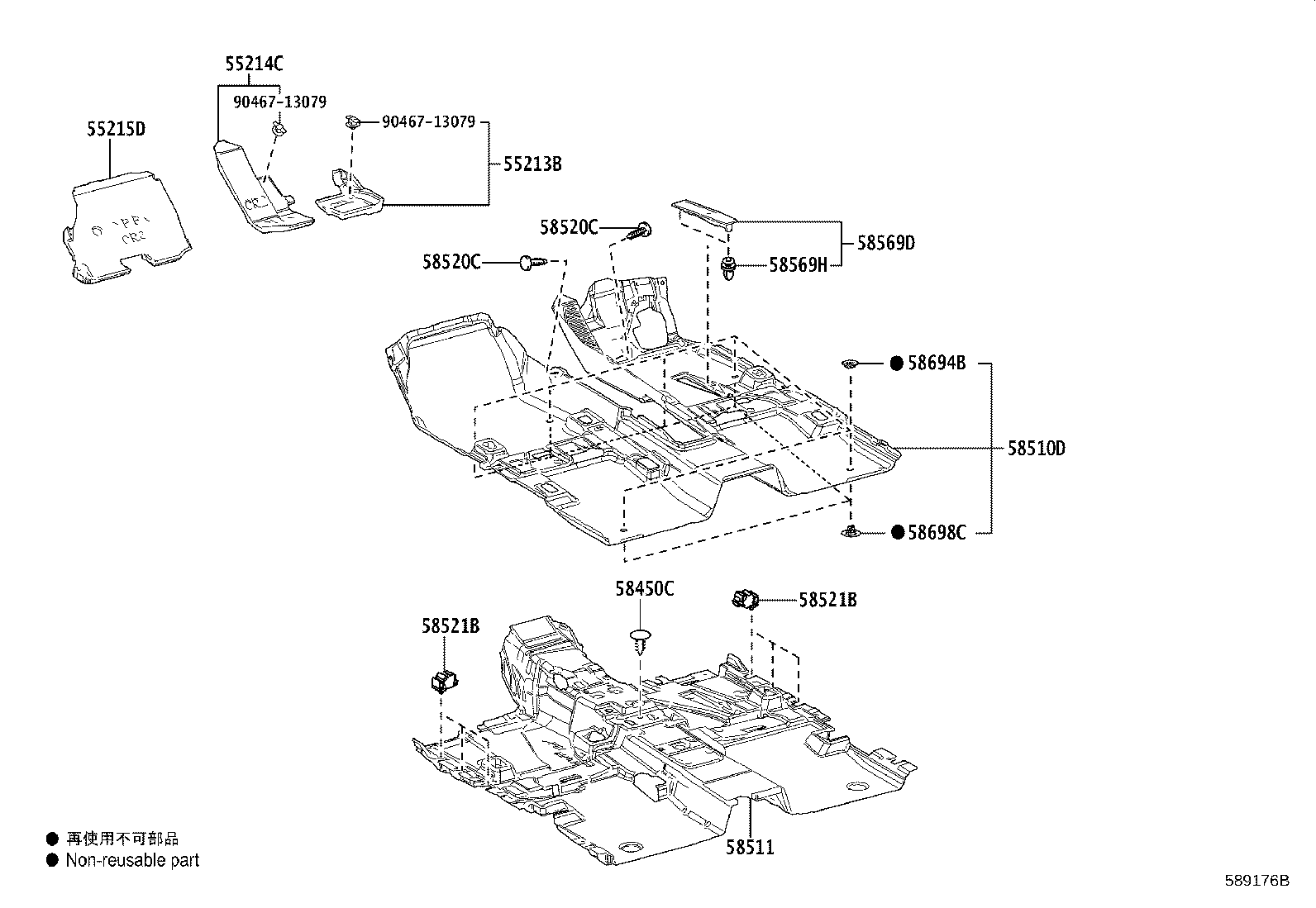 58510-30L50-C0 CARPET ASSY, FLOOR, FRONT product image