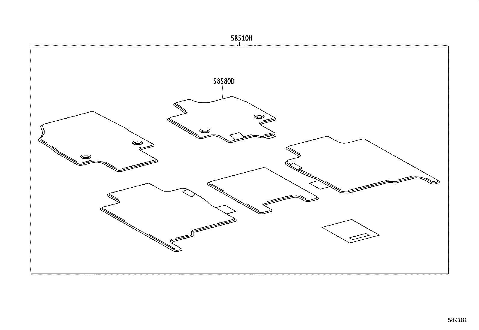 55213-40060 PAD, DASH PANEL INSULATOR, NO.1 product image
