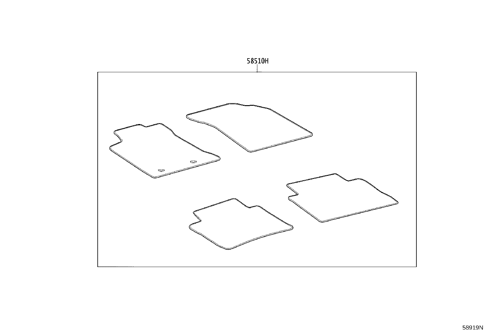 55214-F4130 PAD, DASH PANEL INSULATOR, NO.2 product image