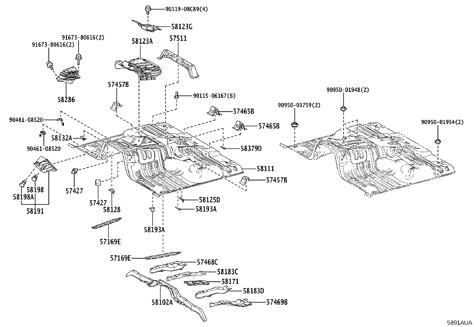 58111-60J30 PAN, FRONT FLOOR product image