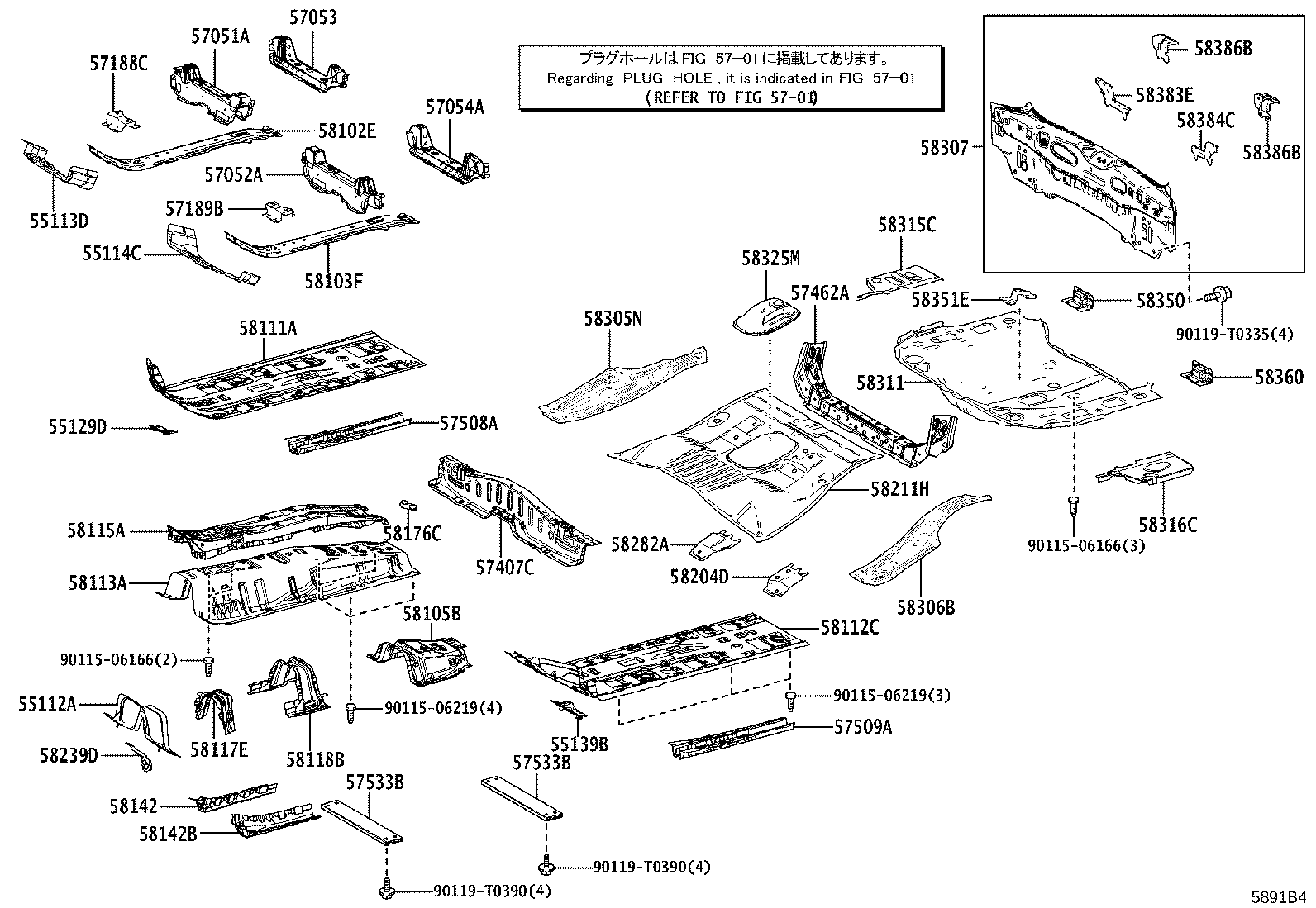55112-0A040 PANEL, DASH, NO.2 product image