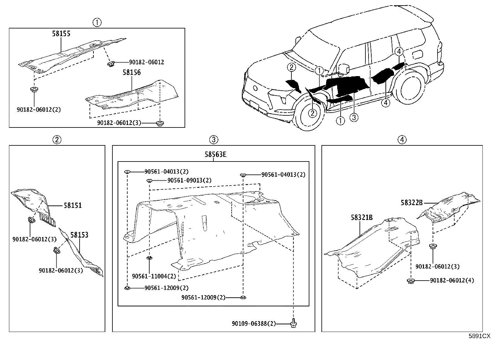 58563-60110 Toyota Reference Part product image