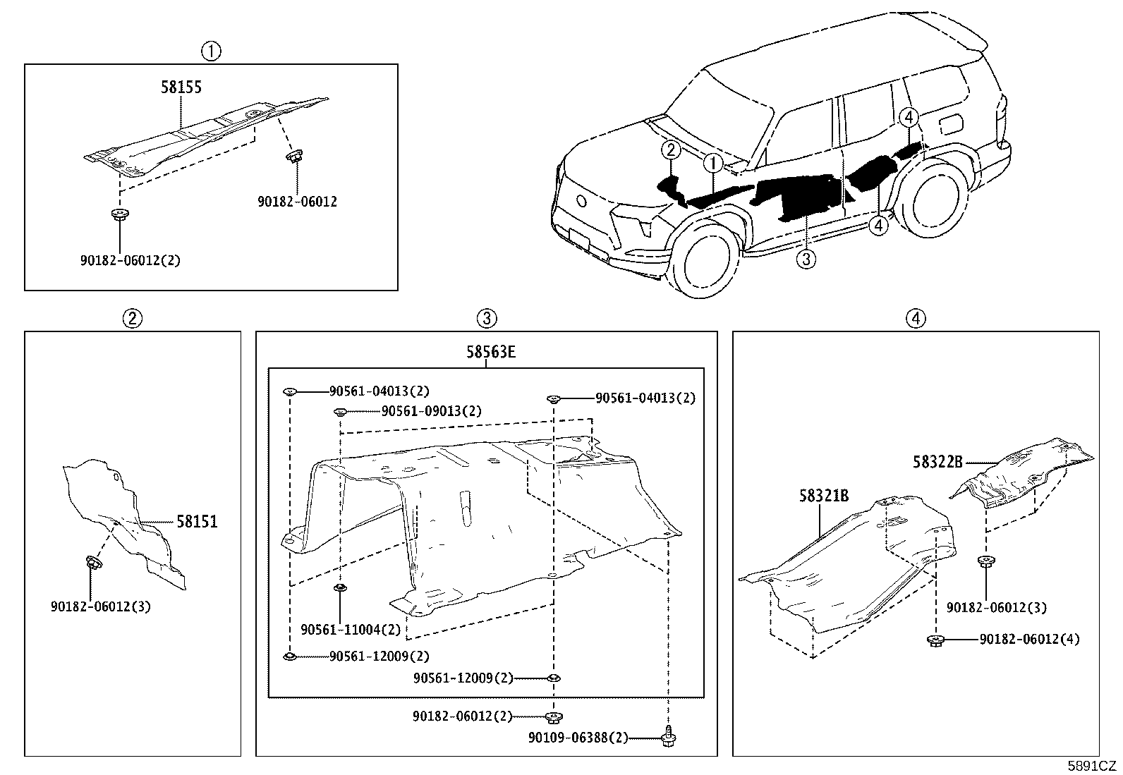 58563-60110 Toyota Reference Part product image