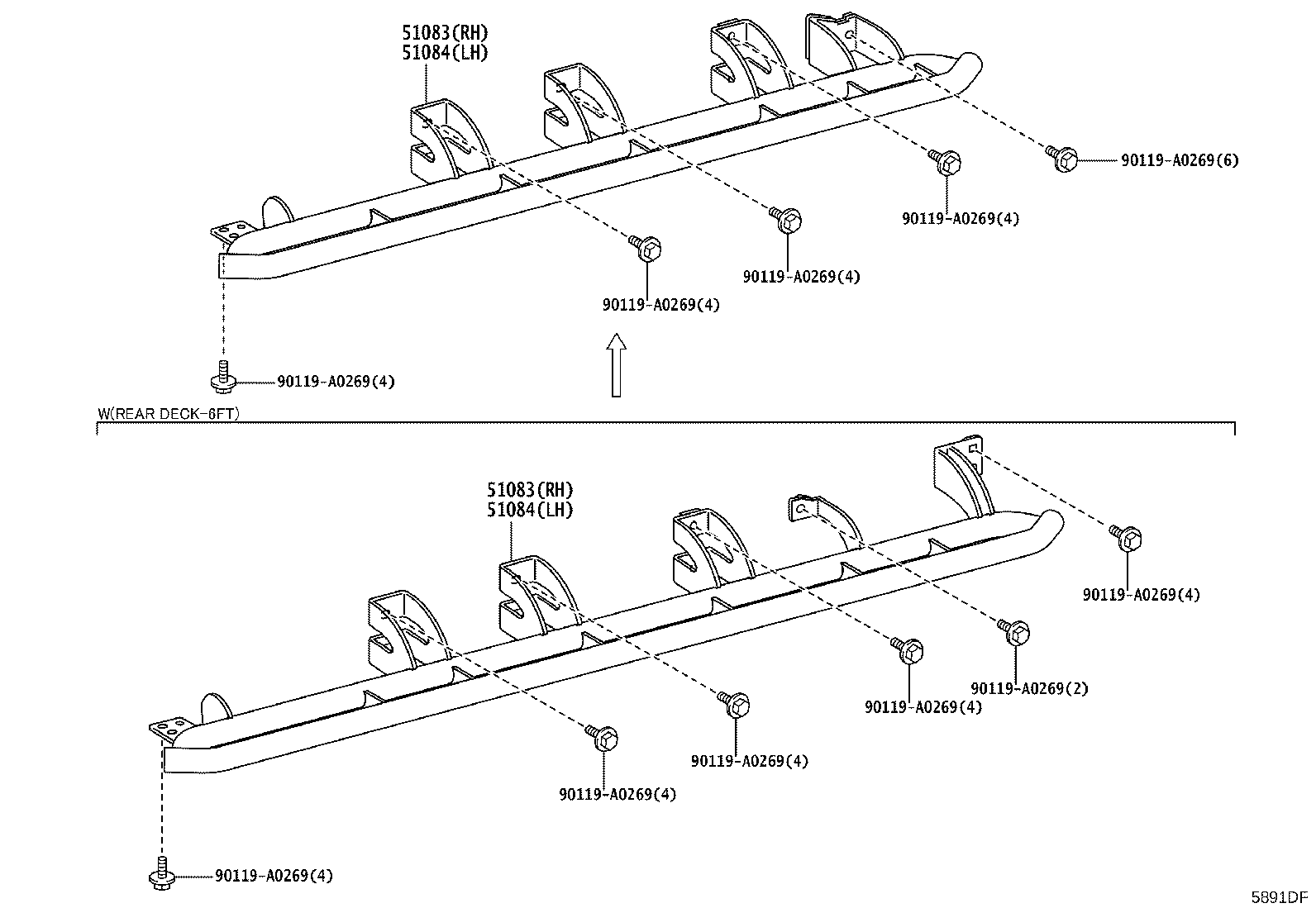 57052-04110 MEMBER SUB-ASSY, FRONT FLOOR CROSS, LH product image