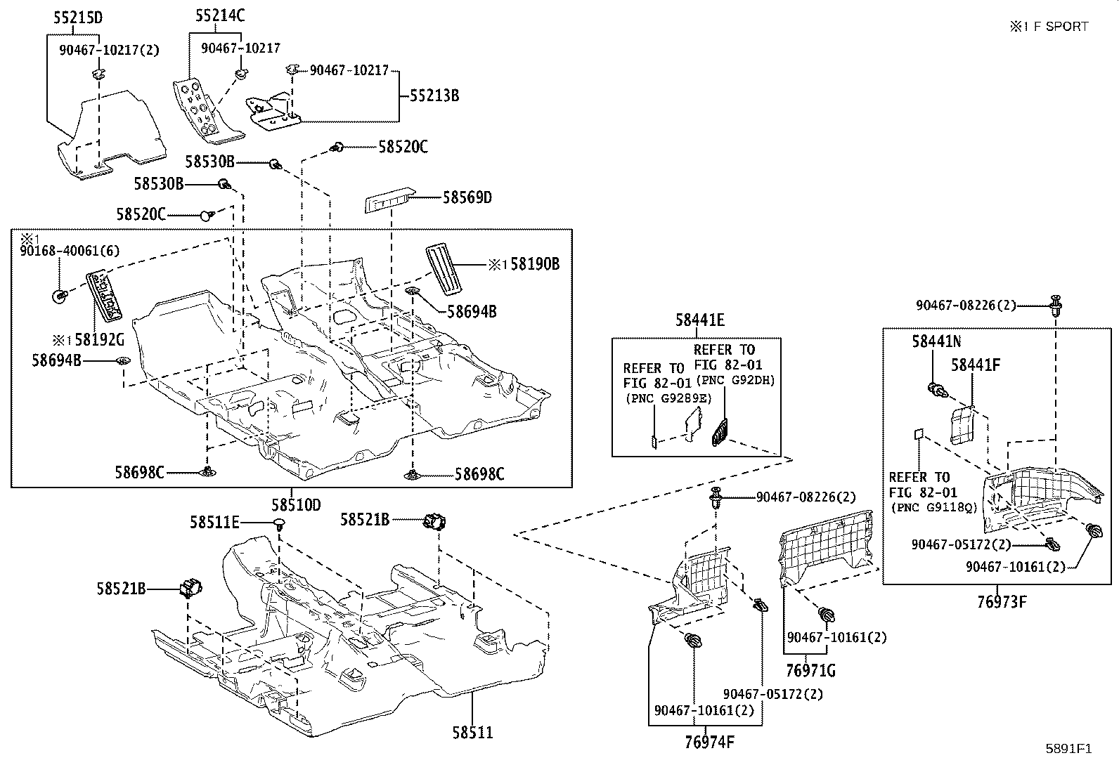 58192-76090 PANEL, FOOTREST, NO.2 product image