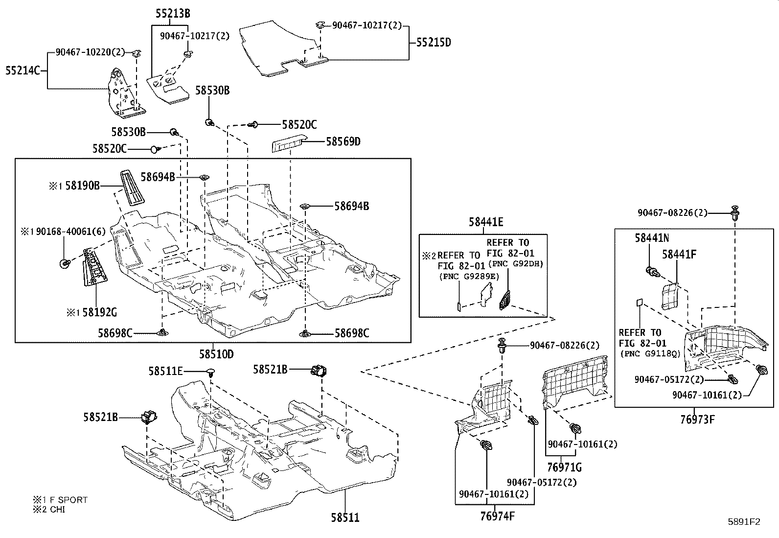 58192-76090 PANEL, FOOTREST, NO.2 product image