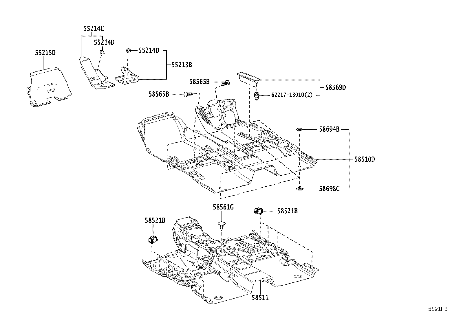 58510-30M20-C0 CARPET ASSY, FLOOR, FRONT product image
