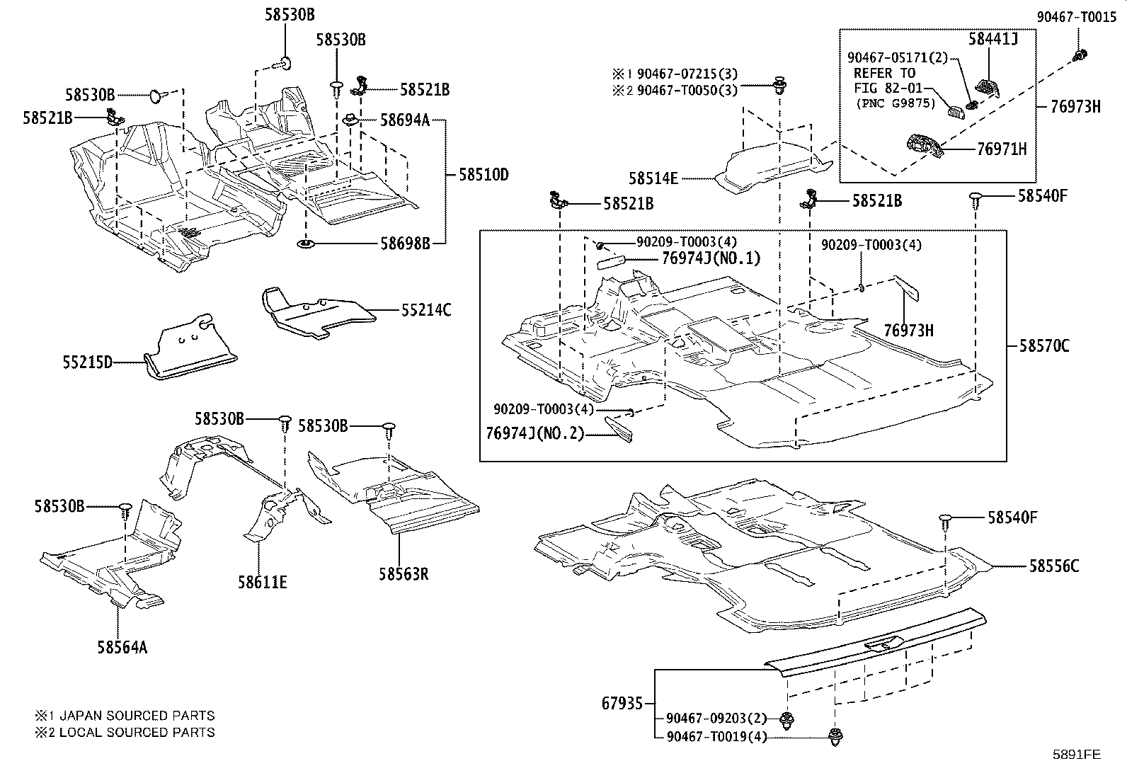 58441-0K030 COVER, BATTERY SERVICE HOLE product image