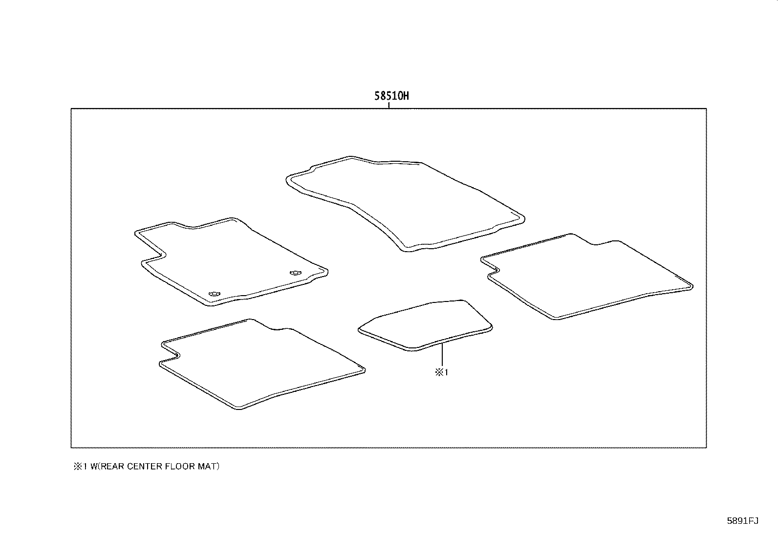 58569-0K080 SILENCER, REAR FLOOR product image