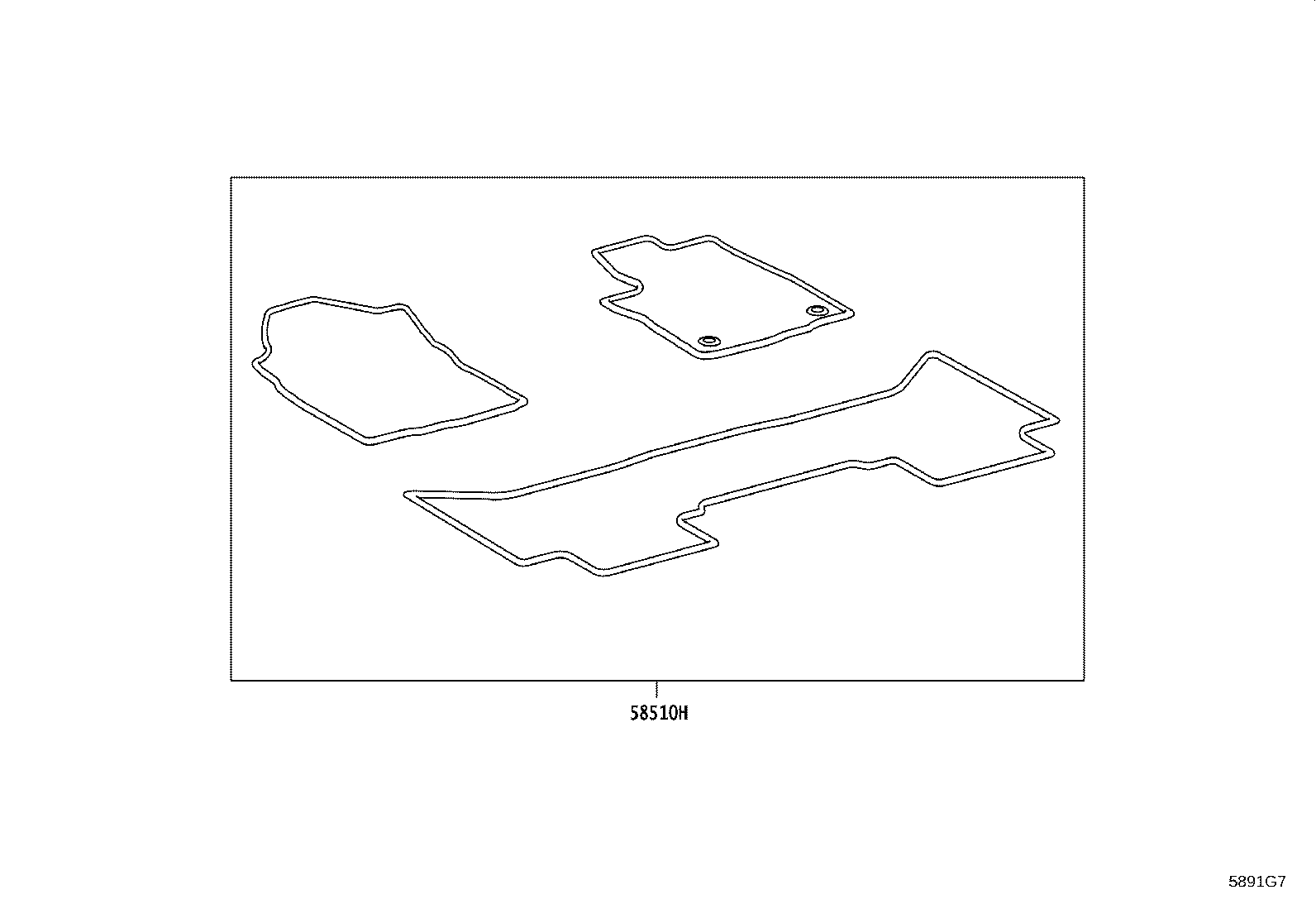 58569-0K080 SILENCER, REAR FLOOR product image