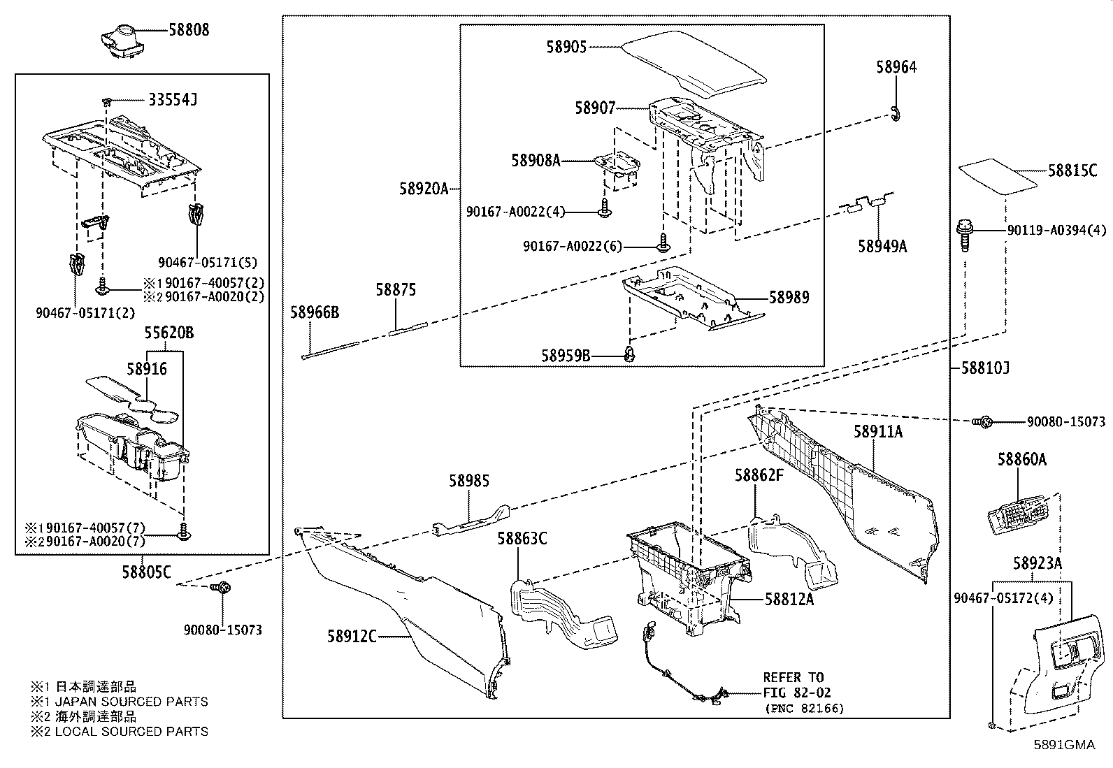 Toyota 55620-AQ010 HOLDER, INSTRUMENT PANEL CUP