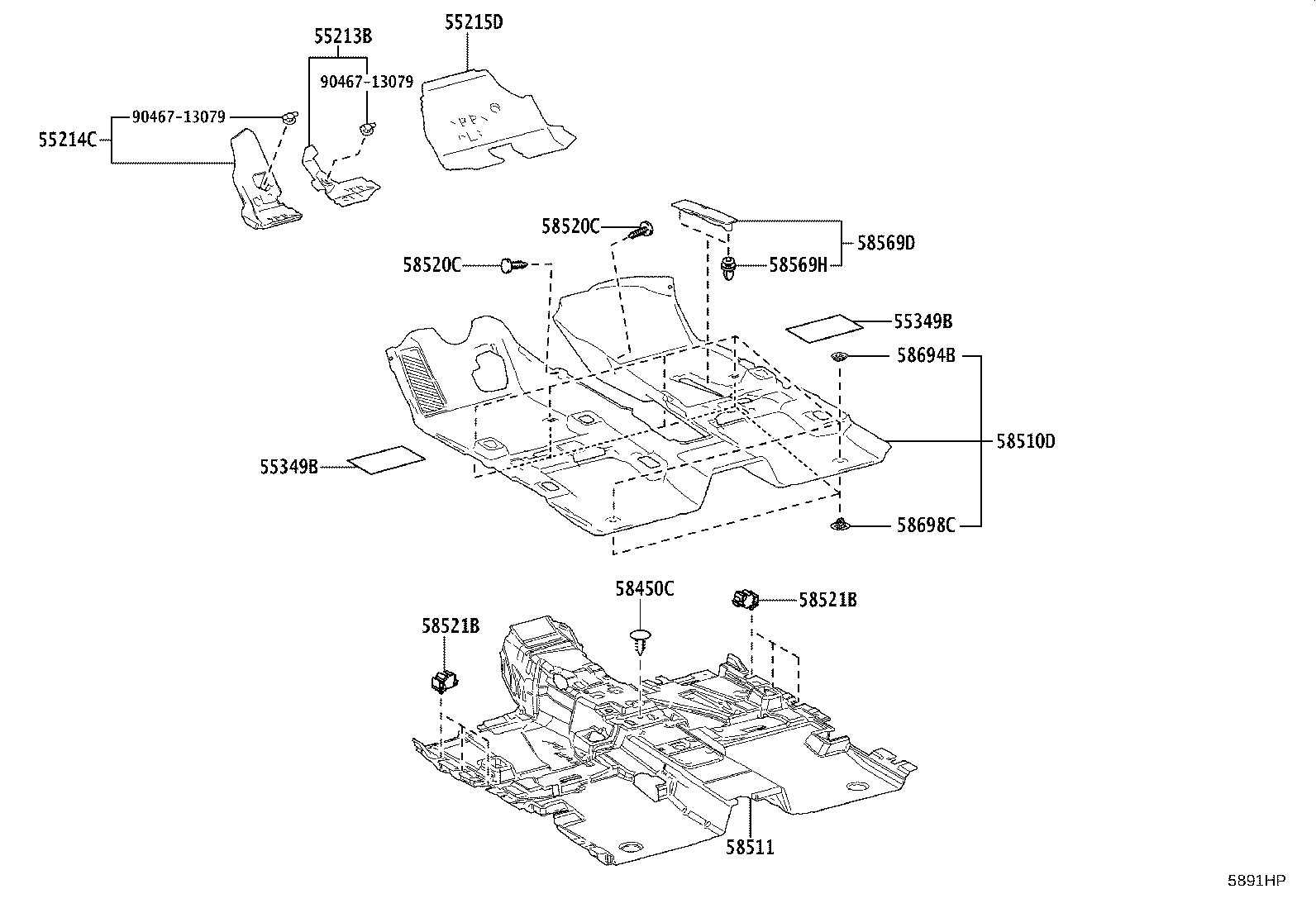 58511-30A20 MAT, FLOOR, FRONT product image