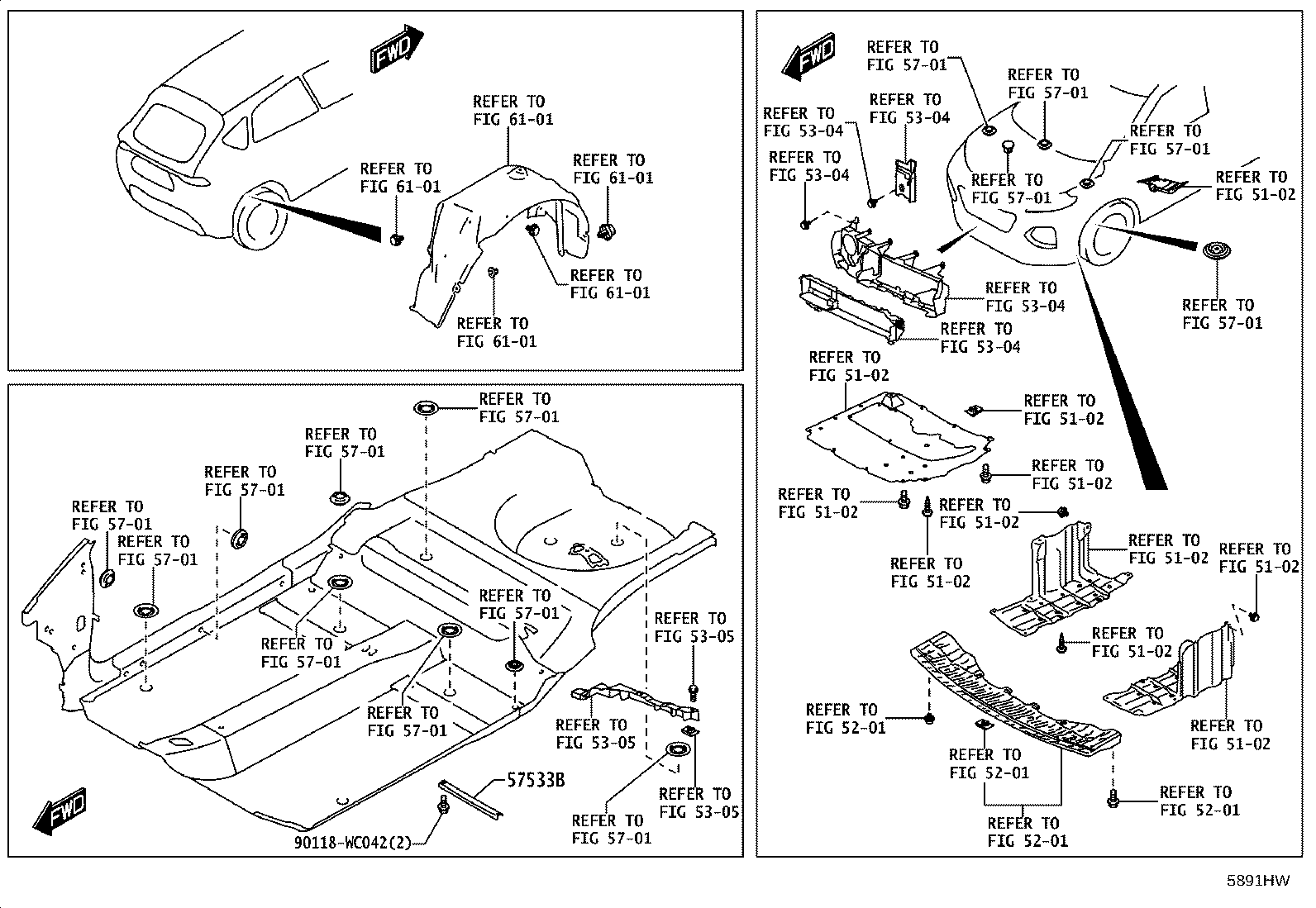 58307-WC013 PANEL SUB-ASSY, BODY LOWER BACK product image