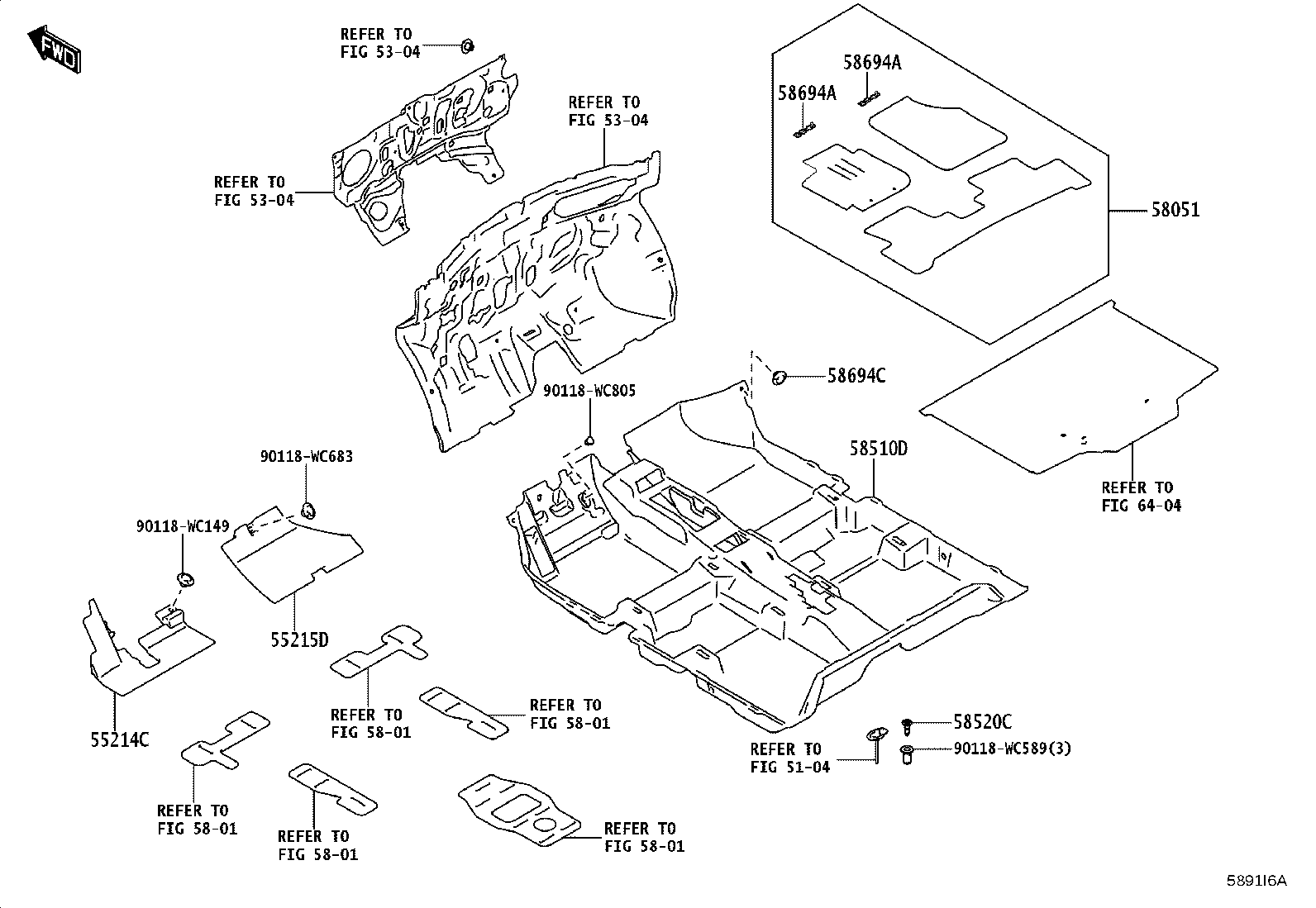 58051-WC003 MAT SET, FLOOR product image