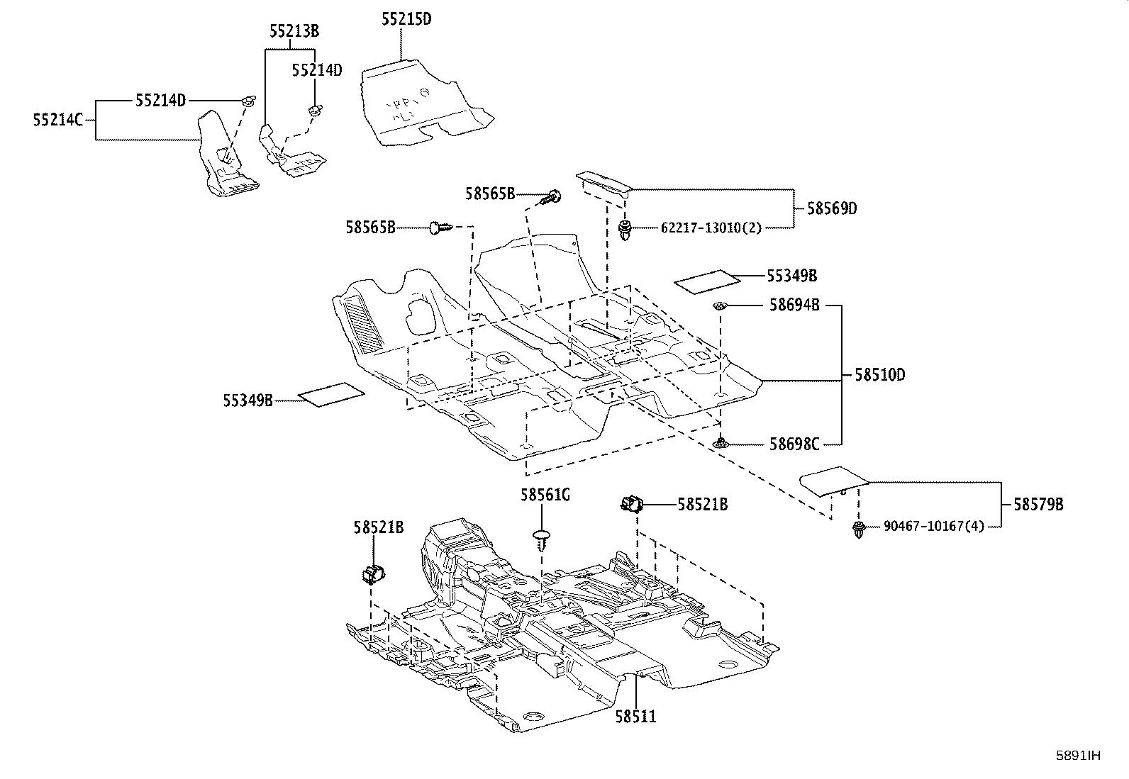 58511-30A40 MAT, FLOOR, FRONT product image