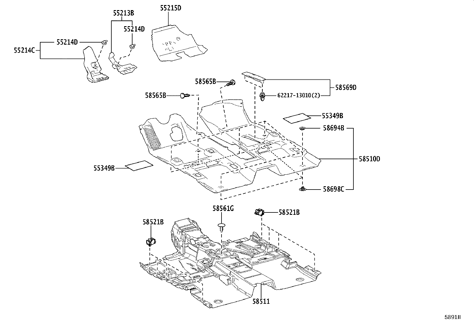 58511-30A40 MAT, FLOOR, FRONT product image