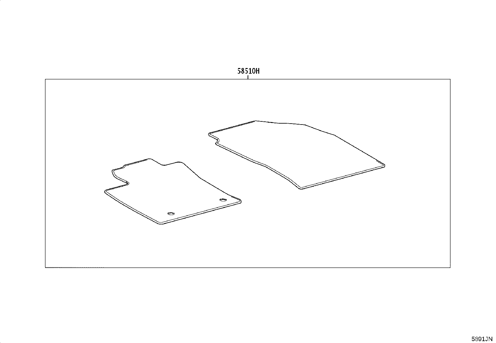 58511-03090 MAT, FLOOR, NO.1 product image