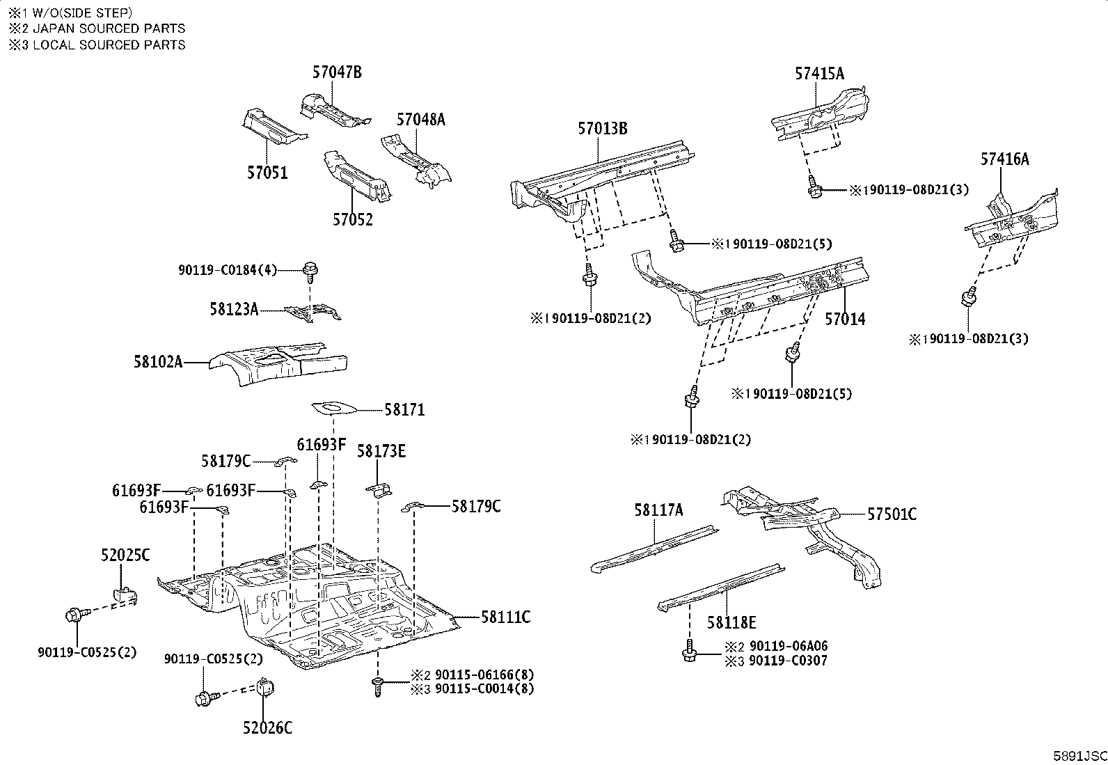 51772-0G040 PLATE, STEP, LH product image