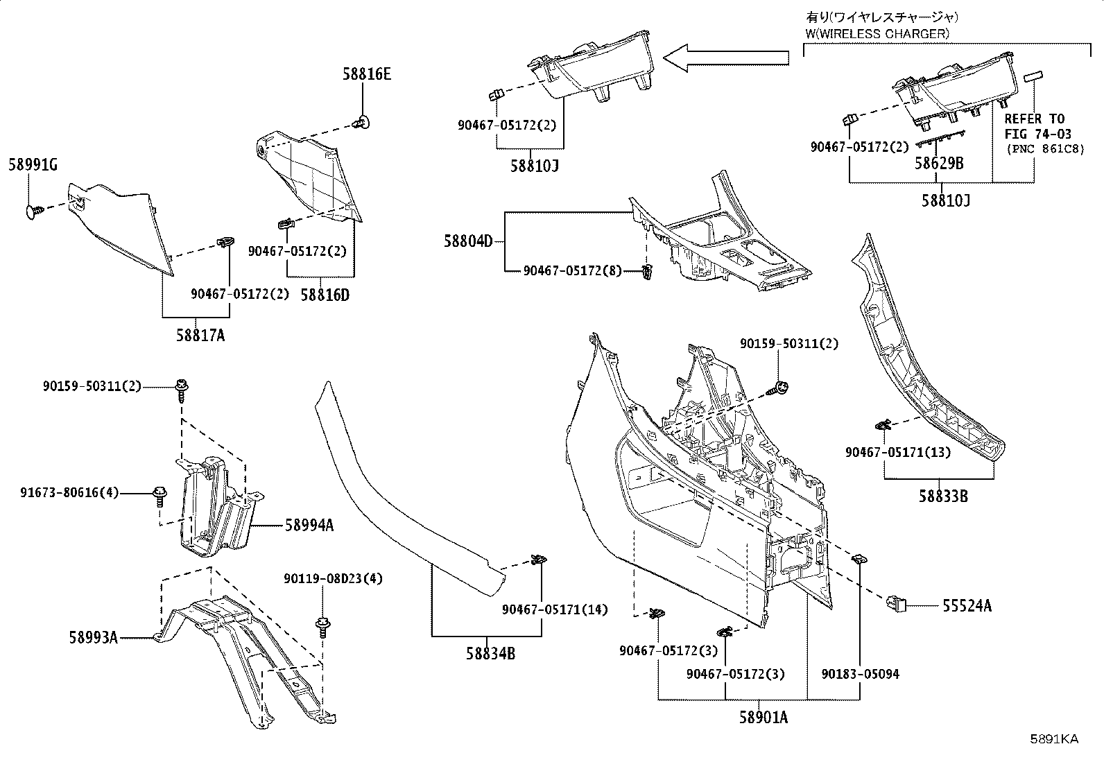 58629-52030 MAT, CENTER CONSOLE product image